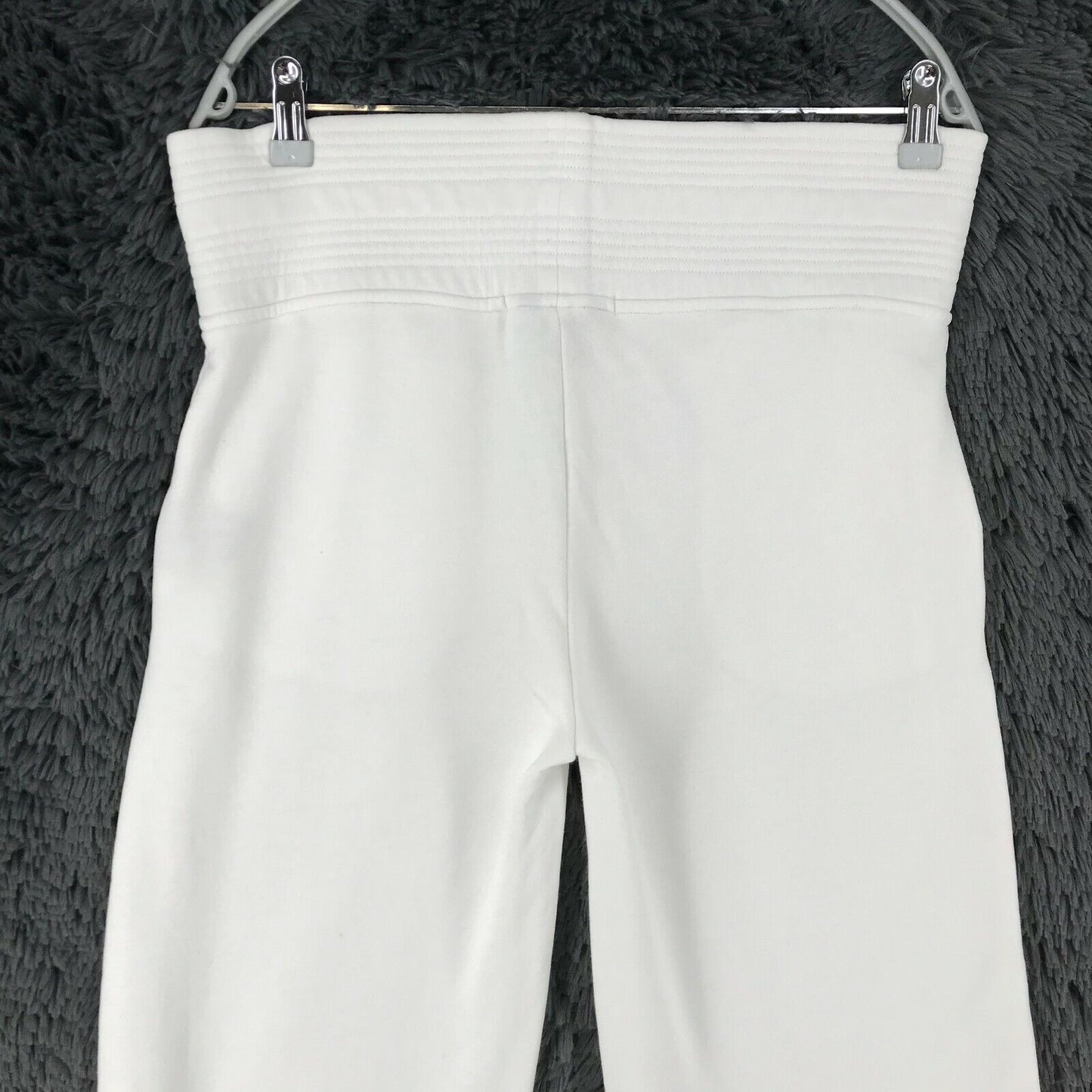 GANT Women White High Waist Regular Fit Sweatpants Trousers Size L W32