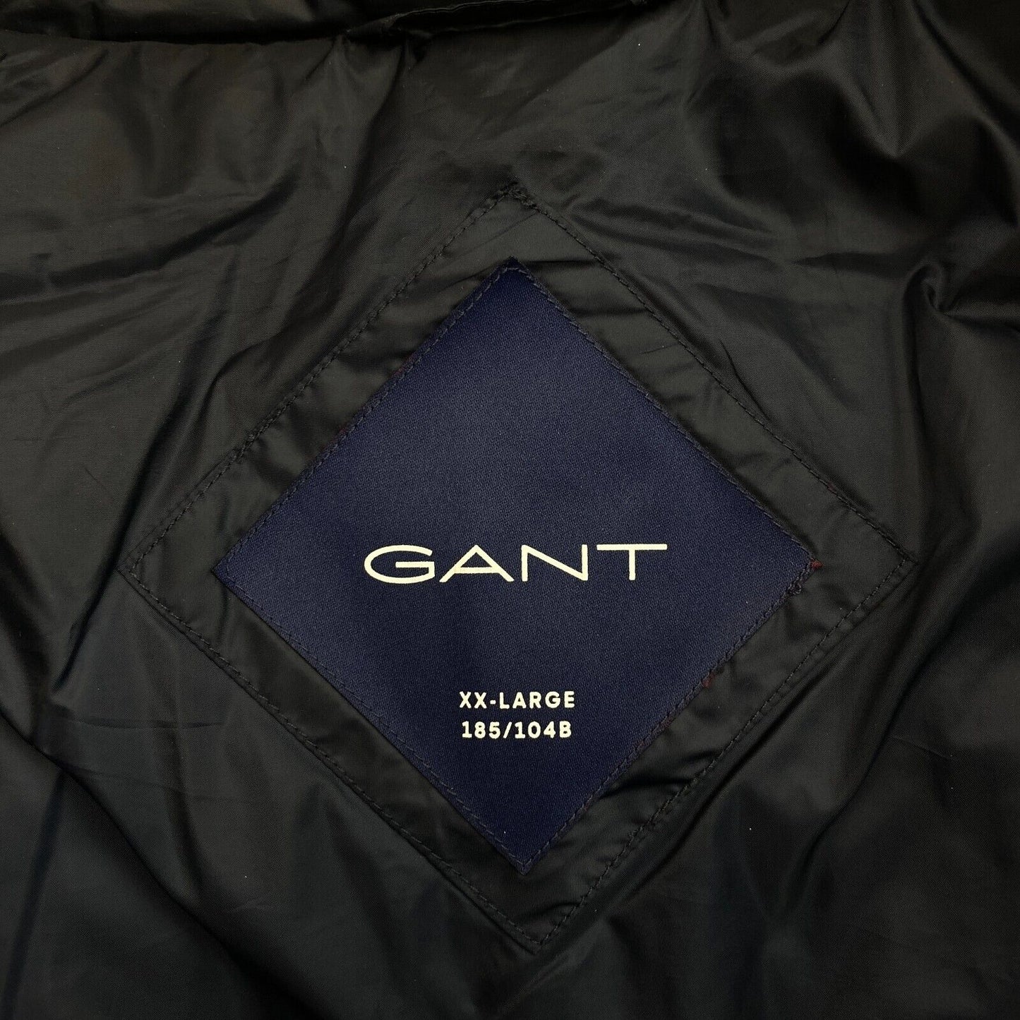 GANT Men Navy Blue Light Down Jacket Coat Size 2XL XXL