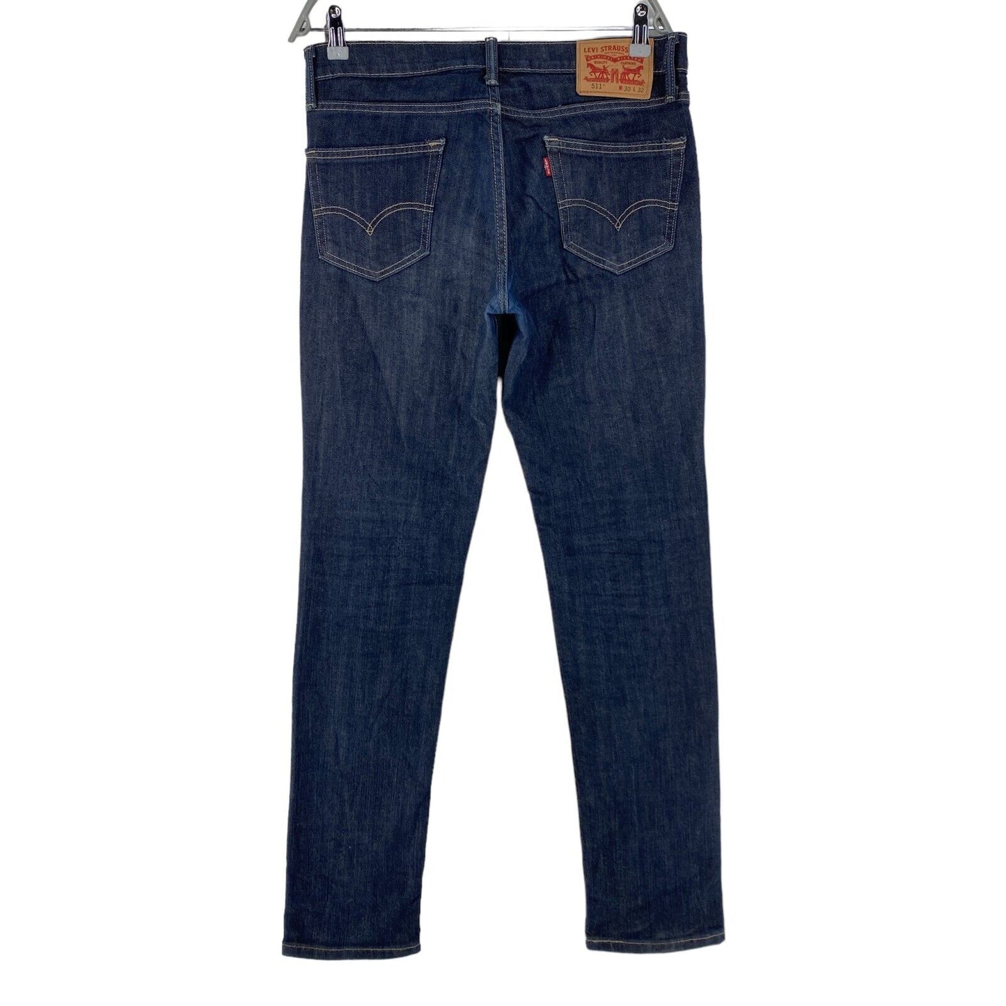 Levi's 511 Dunkelblaue Stretch-Jeans in Slim Fit, W30 L32