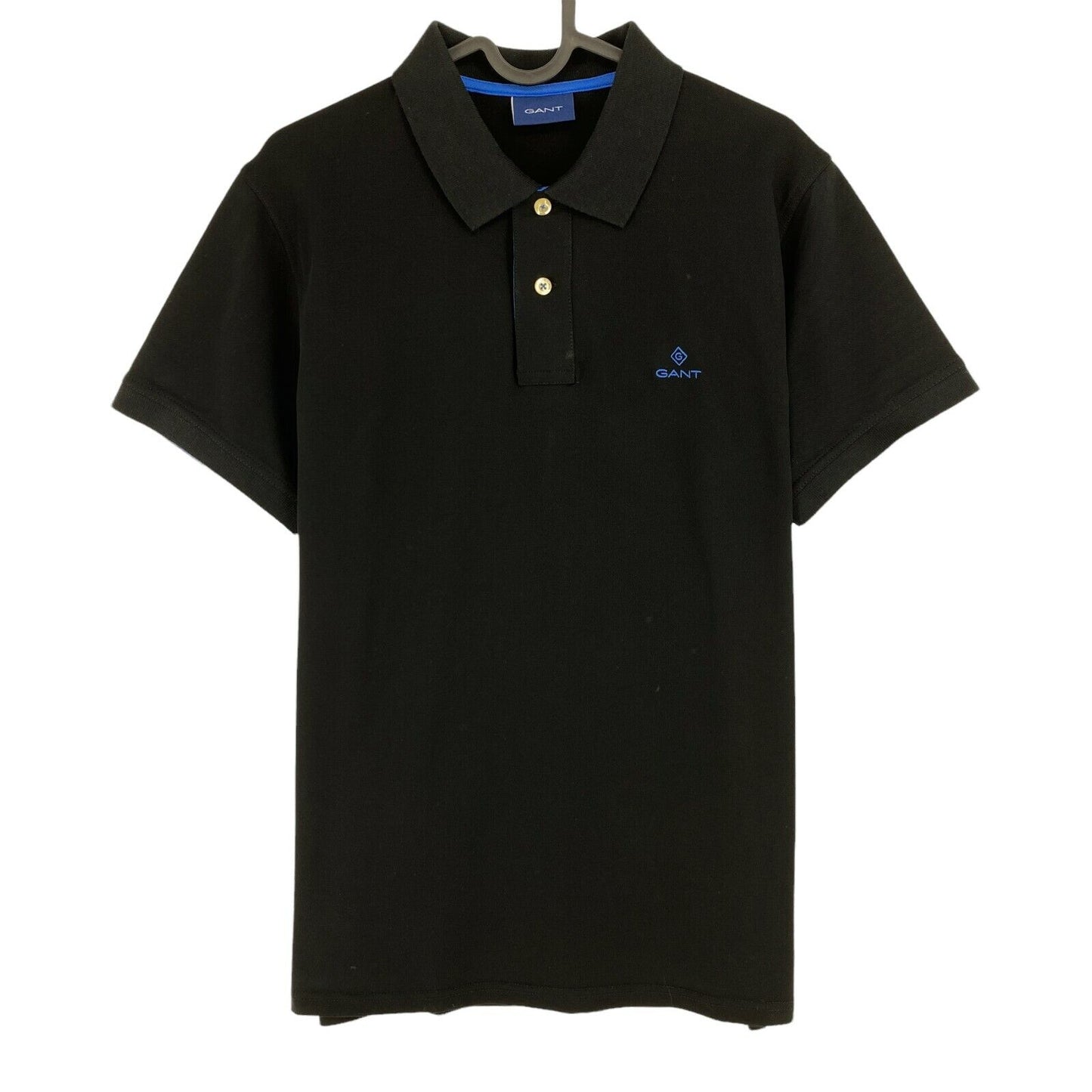 GANT Black Lock Up Logo Polo T Shirt Size M