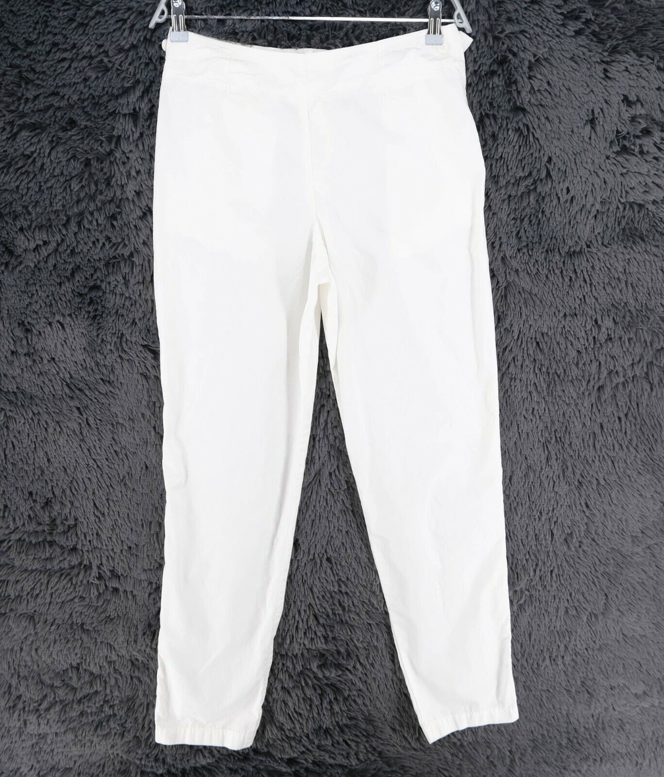 RRP €145 Lacoste White Straight Pants Trousers Size EU 36 UK 10 US 6