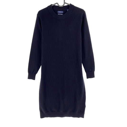 GANT Navy Blue 100% Wool Crew Neck Jumper Dress Size S