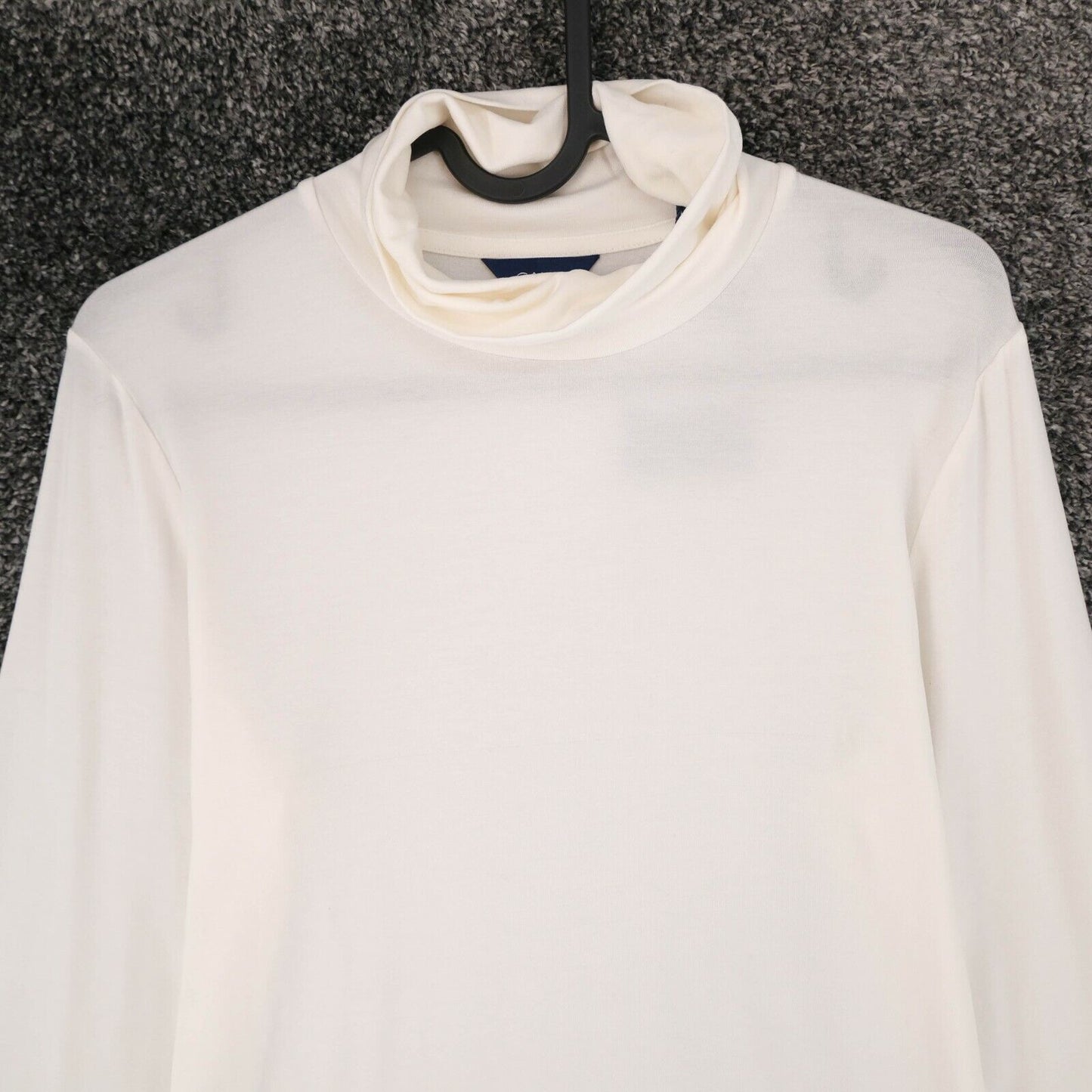 GANT White High Neck Jersey Sweater Jumper Size M