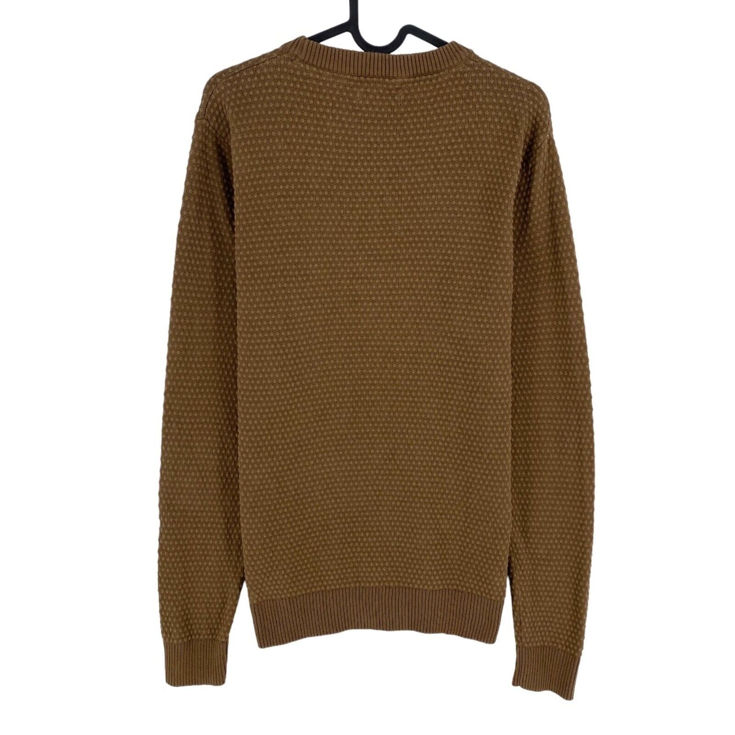 JACK&JONES Mens Brown Knit Crew Neck Sweater Jumper Size L