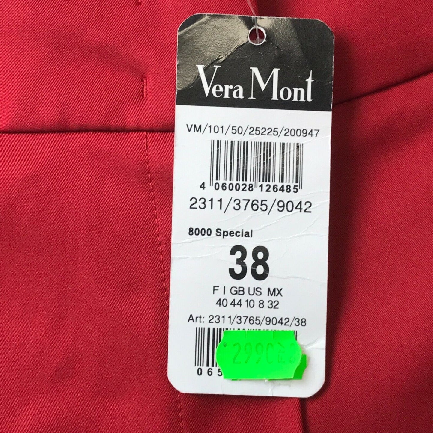 Vera Mont Damen Hose in normaler Bootcut-Passform, Rot, Größe EU 38 UK 10 US 8 W32