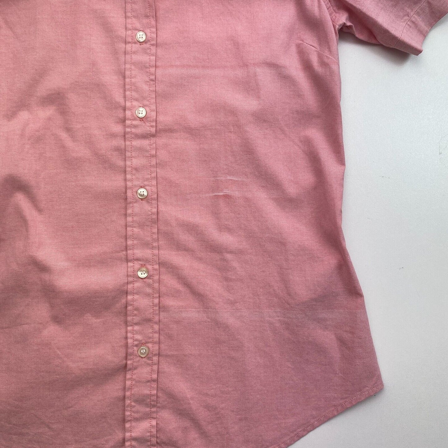 GANT Women Pink Stretch Oxford Solid Short Sleeves Shirt Size EU 36 UK 10 US 6