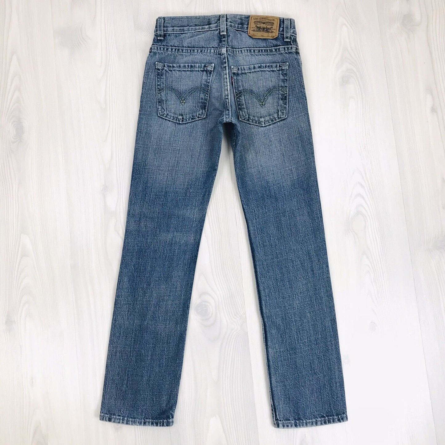 vintage Levi’s 511 Garçons Bleu Skinny Fit Jeans 12 Reg / W26 L26 1/2