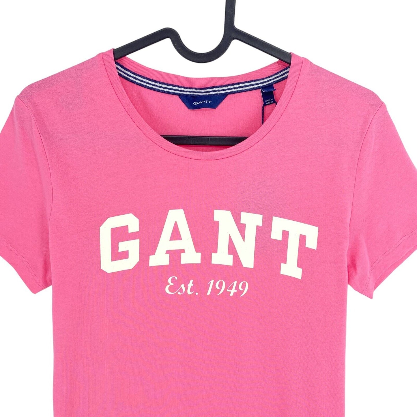 GANT T-shirt à col rond avec logo rose taille XS