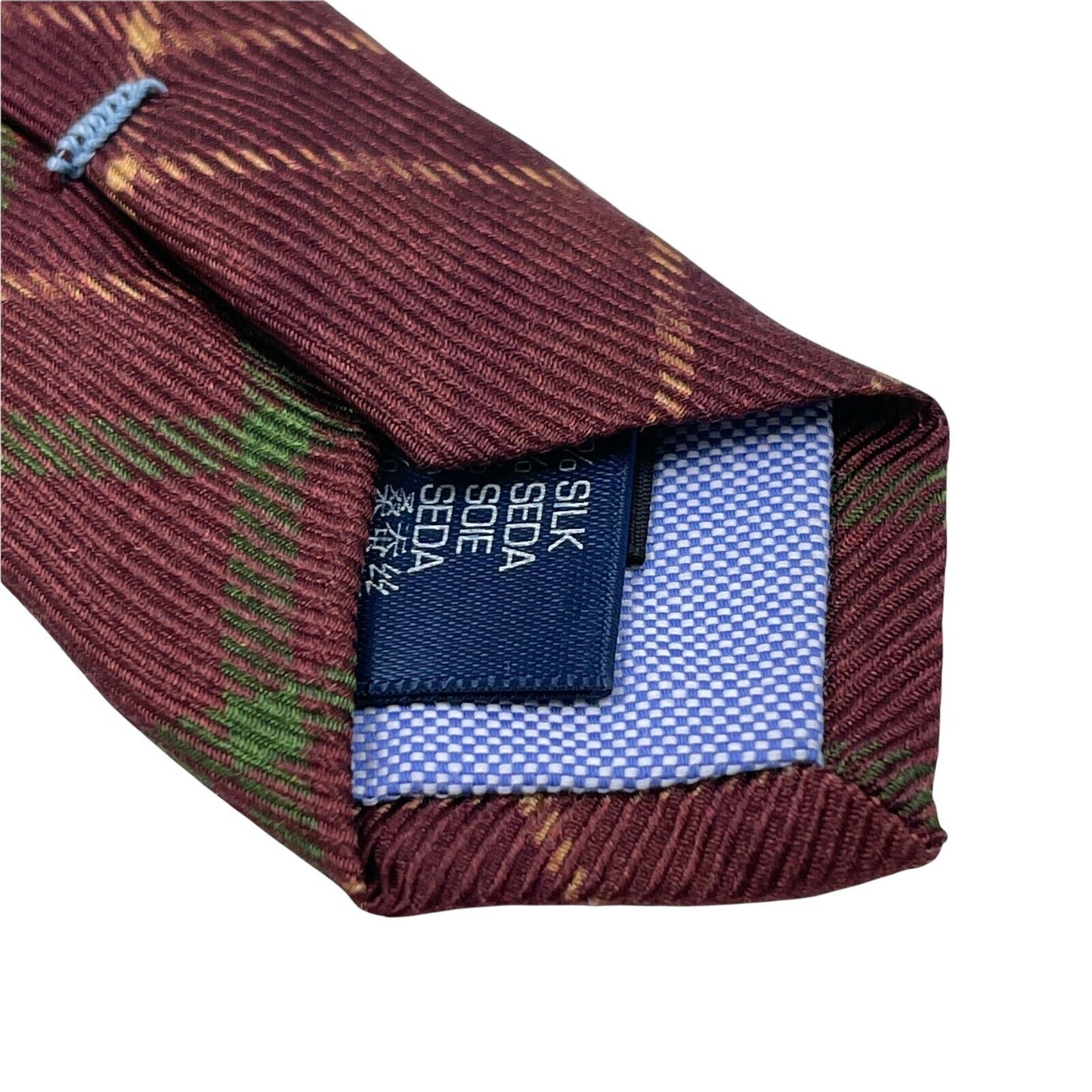 GANT Red Green Striped 100% Silk Hand Made Tie