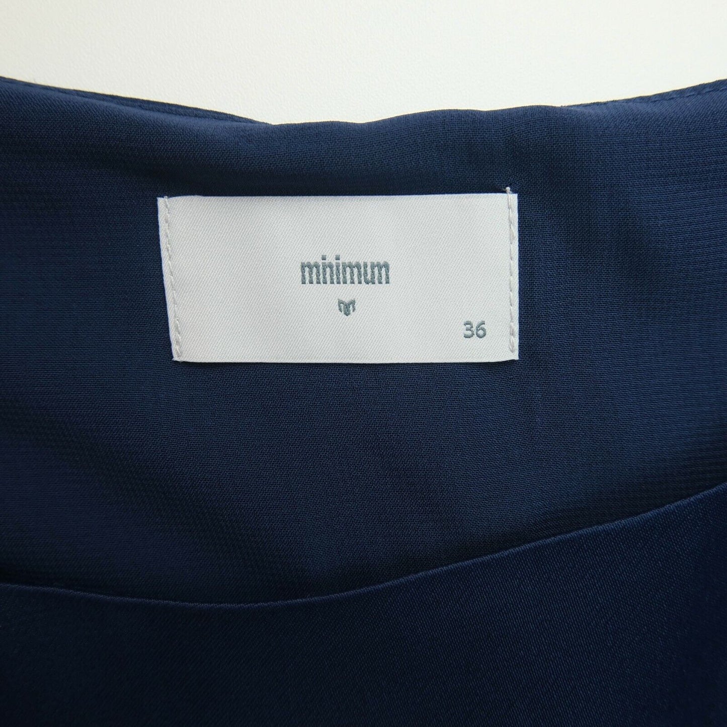 MINIMUM Blue Crew Neck Top Blouse Size 36