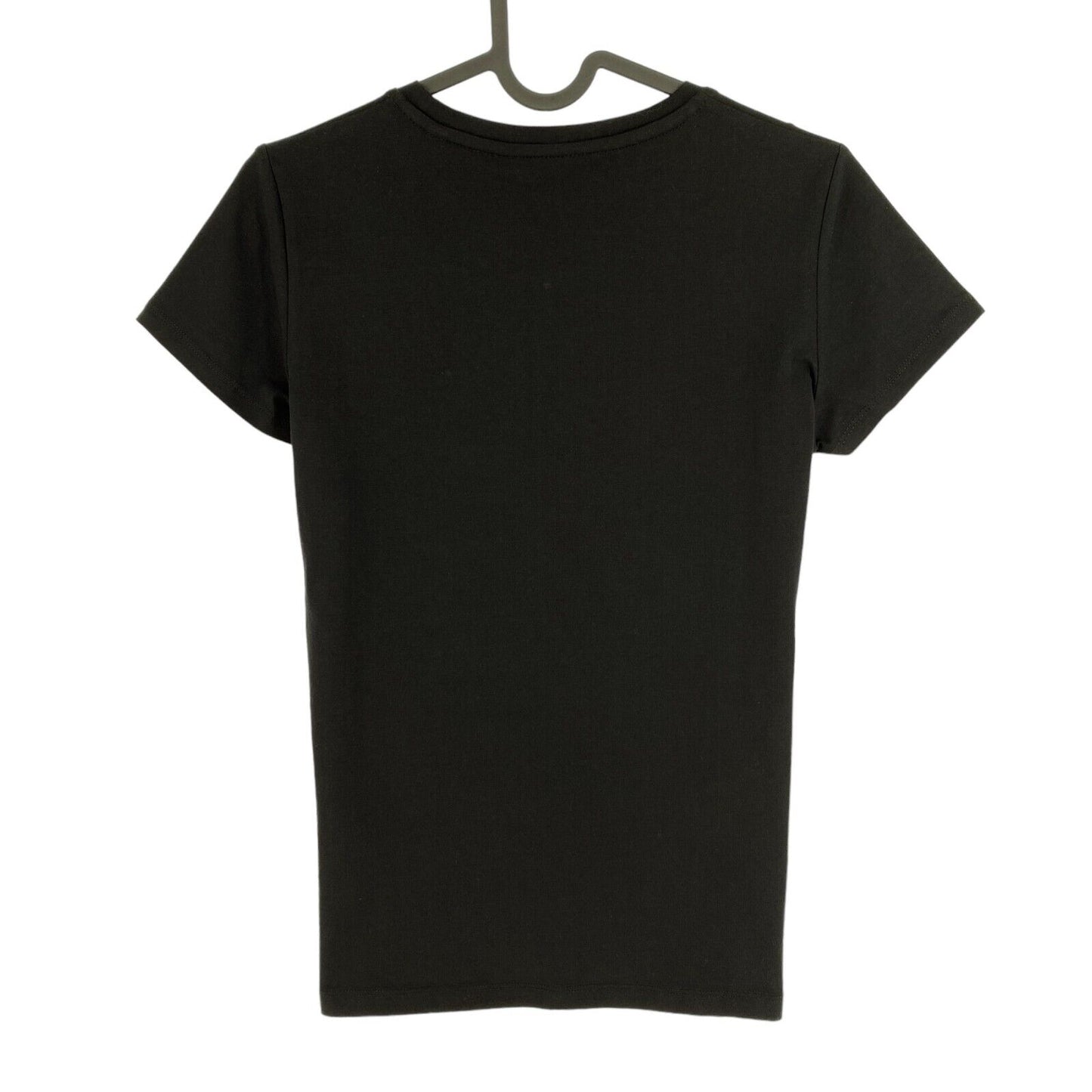 GANT Black COTT/ELA Crew Neck T Shirt Size XS