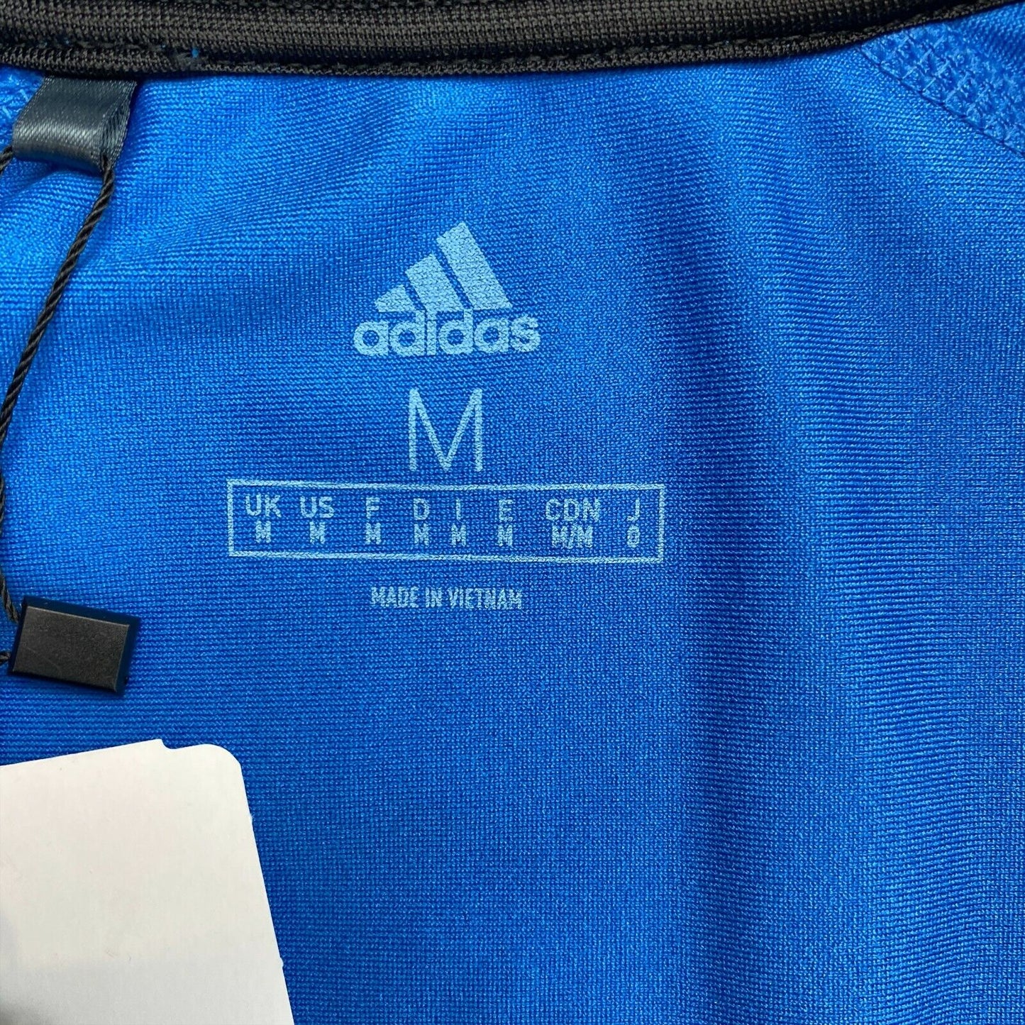 Adidas Golf Blue Full Zip Jacket Sweater Size M