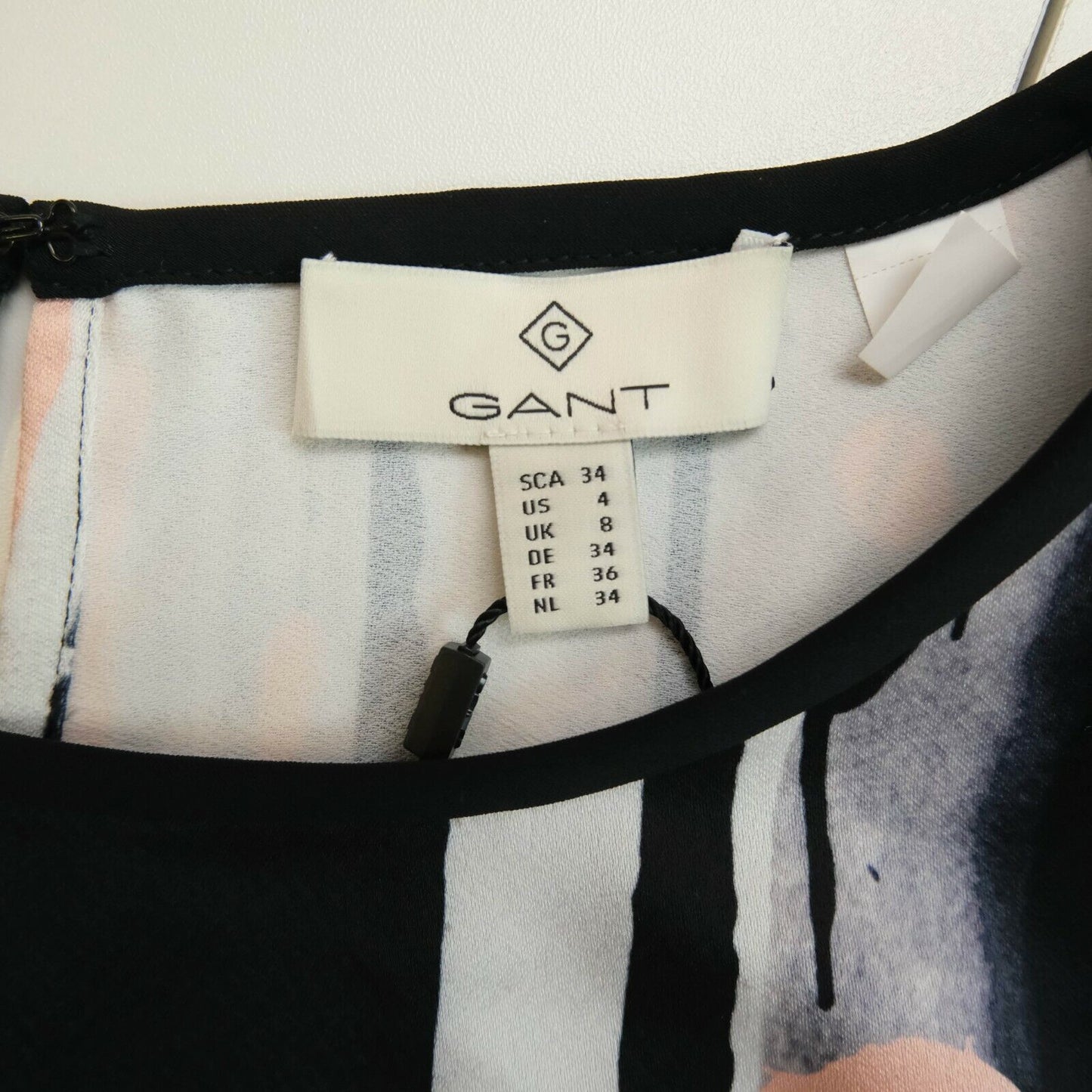 GANT Coloured Splash Art Printed Drape Dress Size EU 34 UK 8 US 4