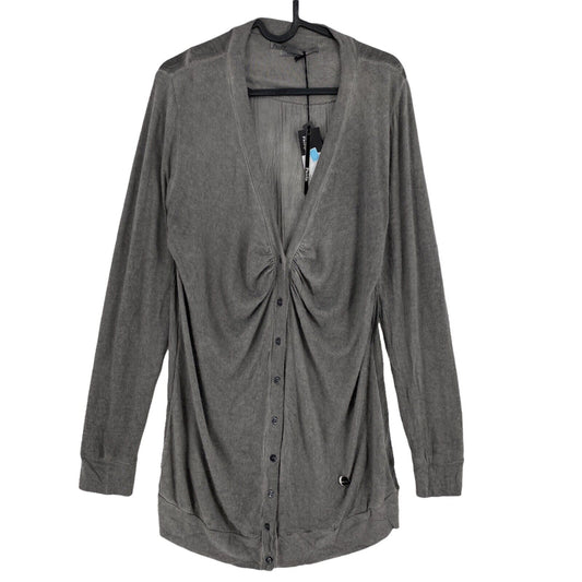 RPR 137 € Cardigan pull col V profond gris assez foncé taille L