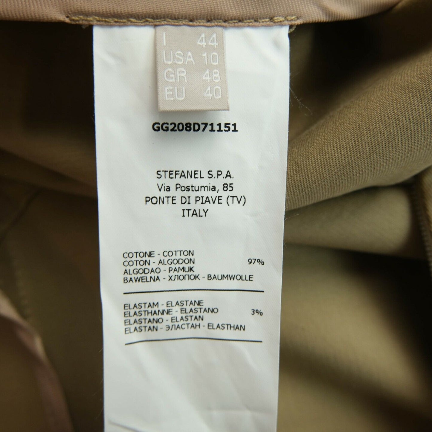 STEFANEL Brown Assimetric Skirt Size EU 40 UK 12 US 10