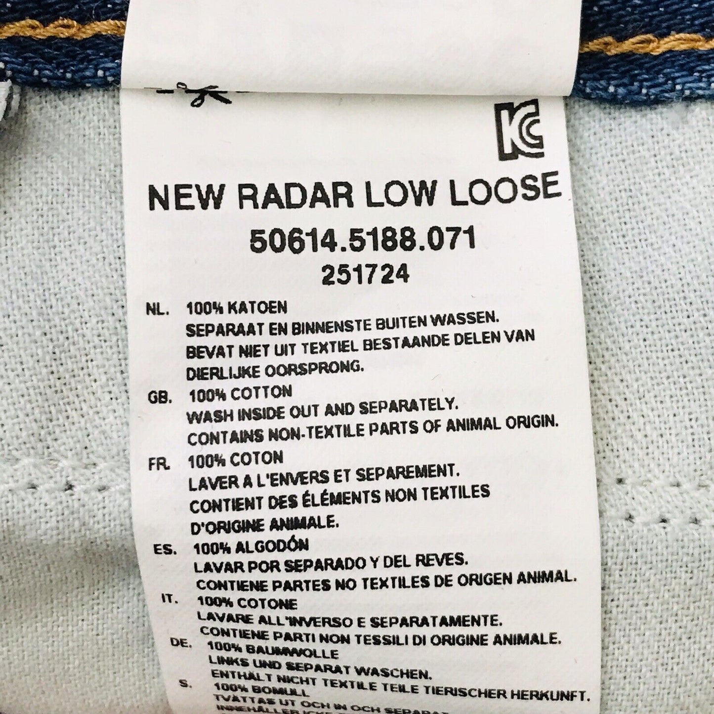 G-STAR RAW NEW RADAR LOW Dark Blue Loose Fit Jeans W29 L34