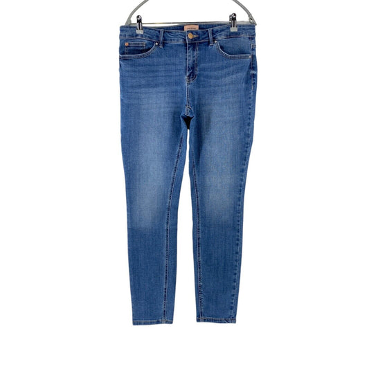 VERO MODA FLASH Damen Jeans im Used-Look mit mittelhohem Bund, Blau, Größe XL W33 L32