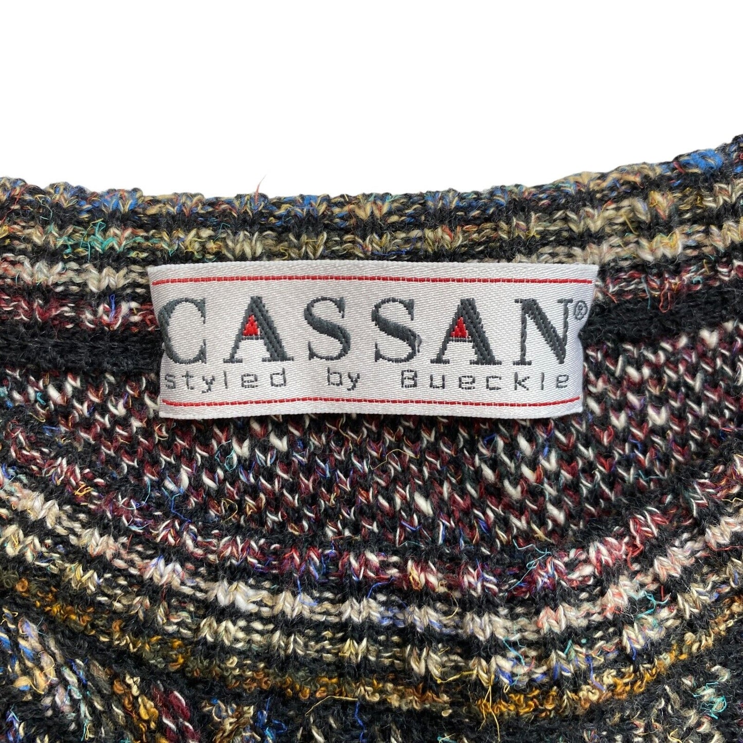 Cosby Vintage Retro 90s CASSAN By Bueckle Sweater Pullover Size EU 48 UK/US 38 M