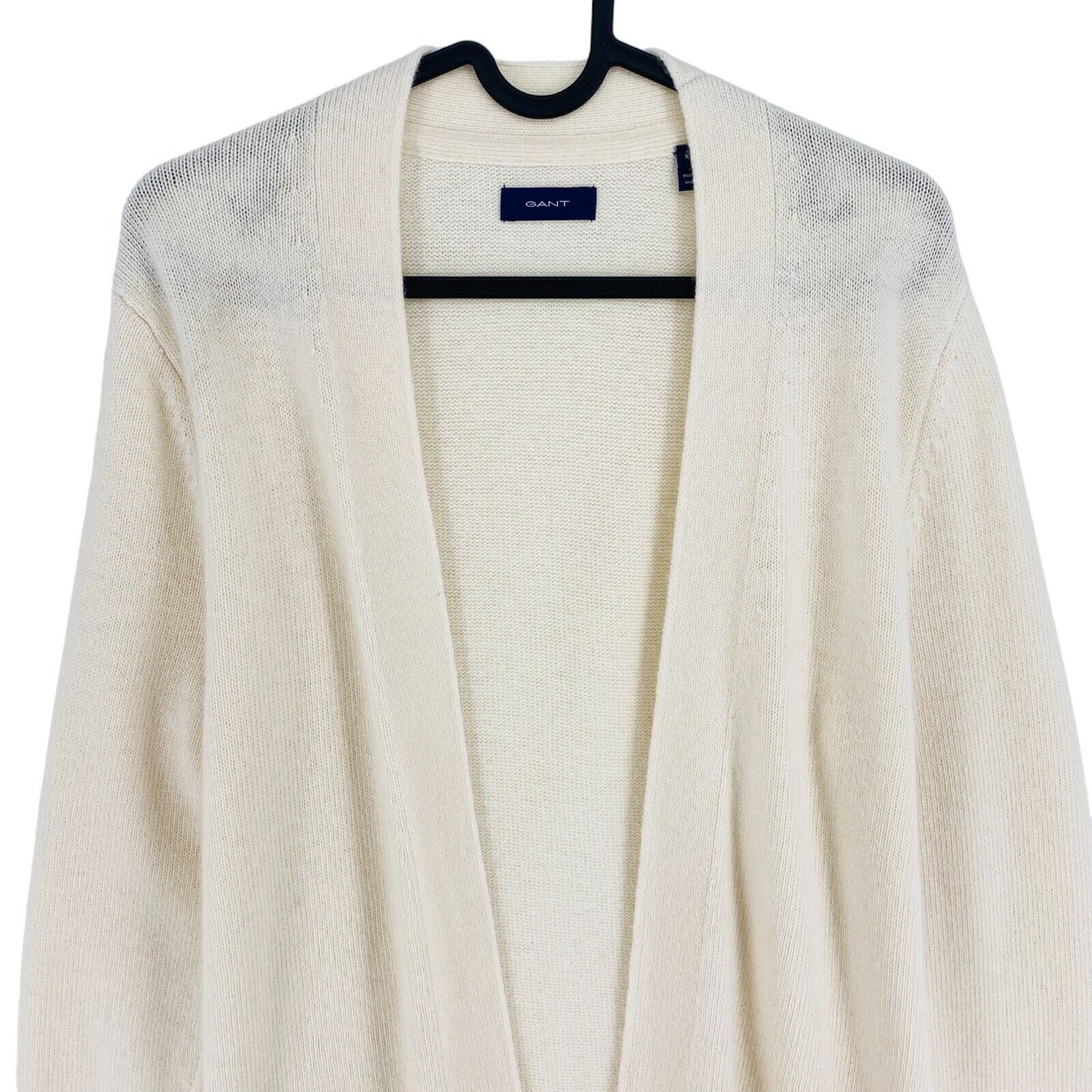 GANT Beige Wool Blend Long Cardigan Sweater Jumper Size XS