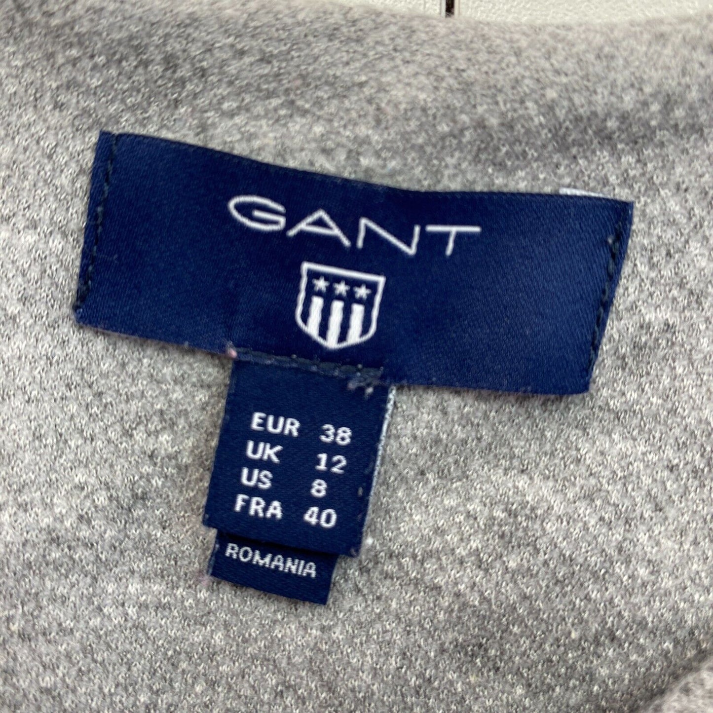 GANT Grey Pique Jersey Dress Size EU 38 UK 12 US 8