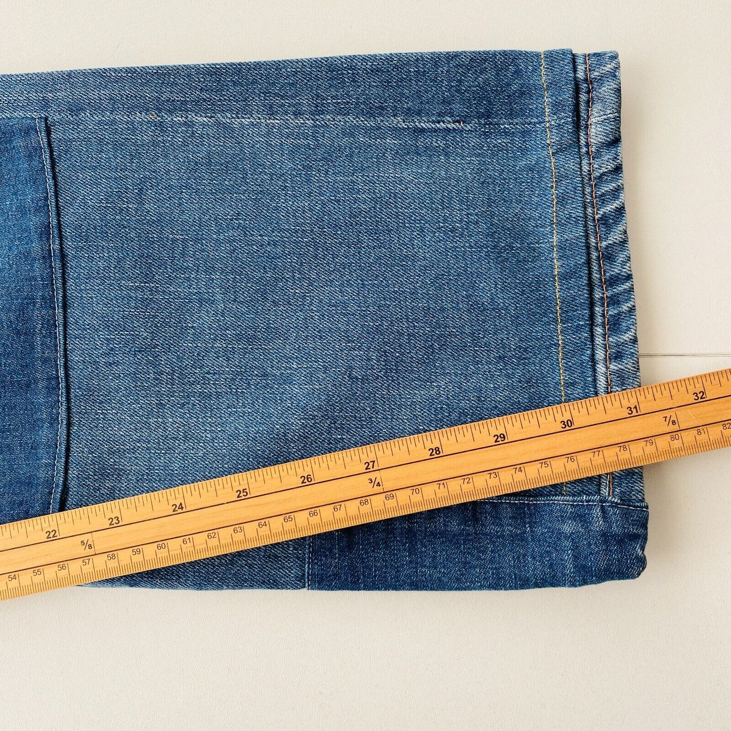 Levi's LVC 1950s Big E 701 Women Blue Regular Straight Fit Selvedge Jeans W28