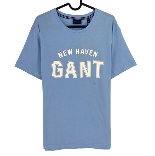 GANT Men Blue Logo Crew Neck Short Sleeves T Shirt Size L