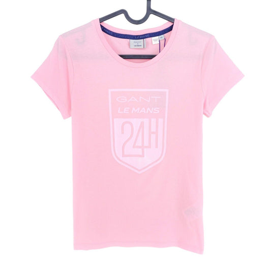 GANT x LE MANS Pink Crew Neck T Shirt Size XS