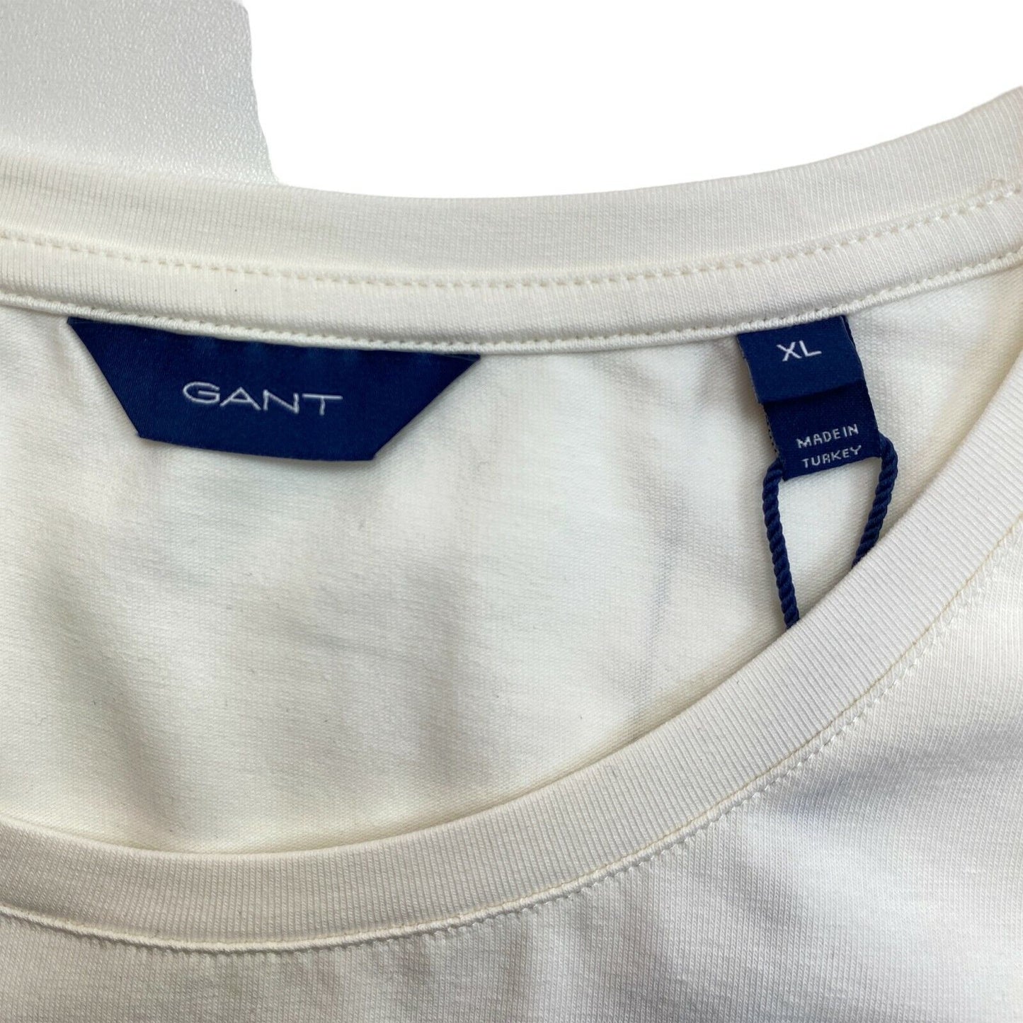 GANT White Crew Neck T Shirt Size XL