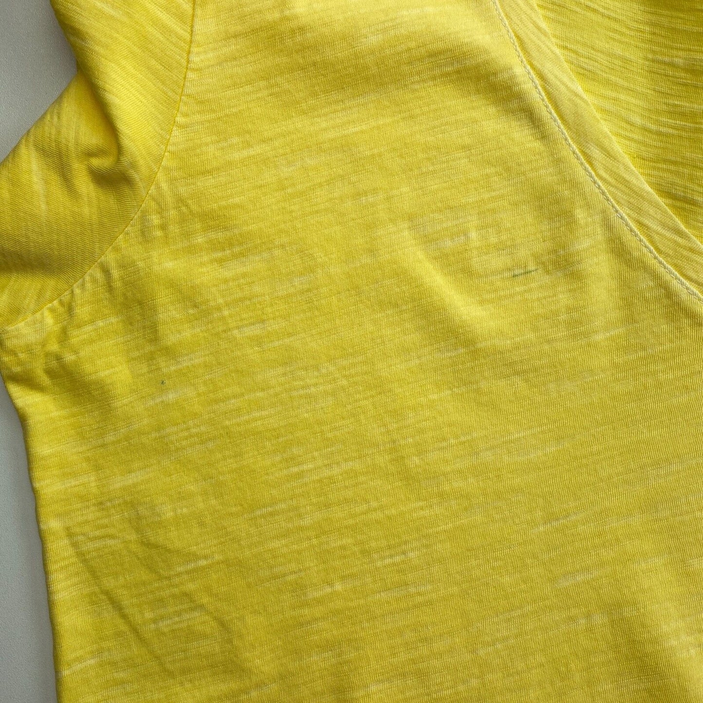 GANT Yellow Sun Faded V Neck T Shirt Size S