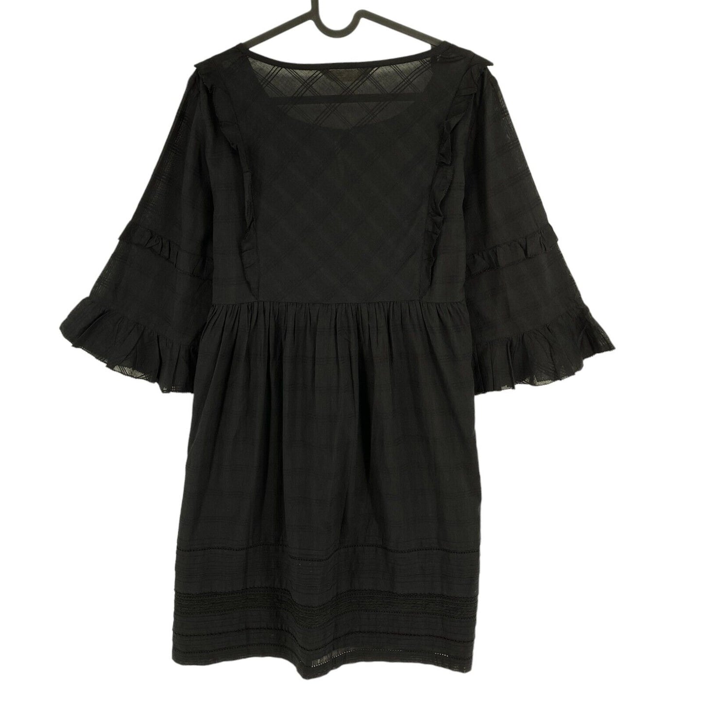 ODD MOLLY Women Black Delicately Strong Loose A Line Dress Size 1 / S