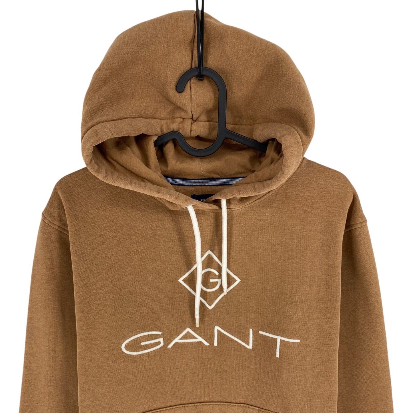 GANT Women Brown Lock Up Hoodie Jumper Sweater Size L