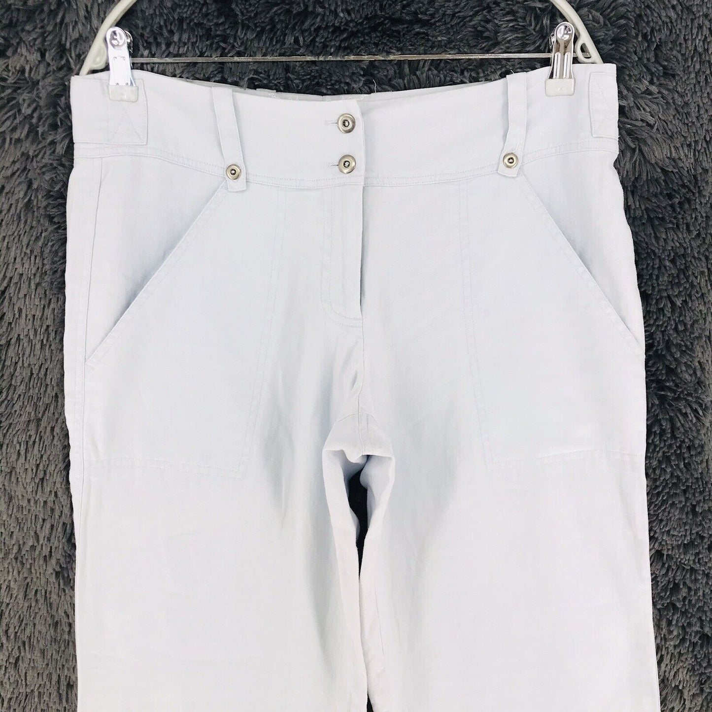 189 € GANT Femme Pantalon large en lin mélangé bleu pastel EUR 38 US 8 UK 12