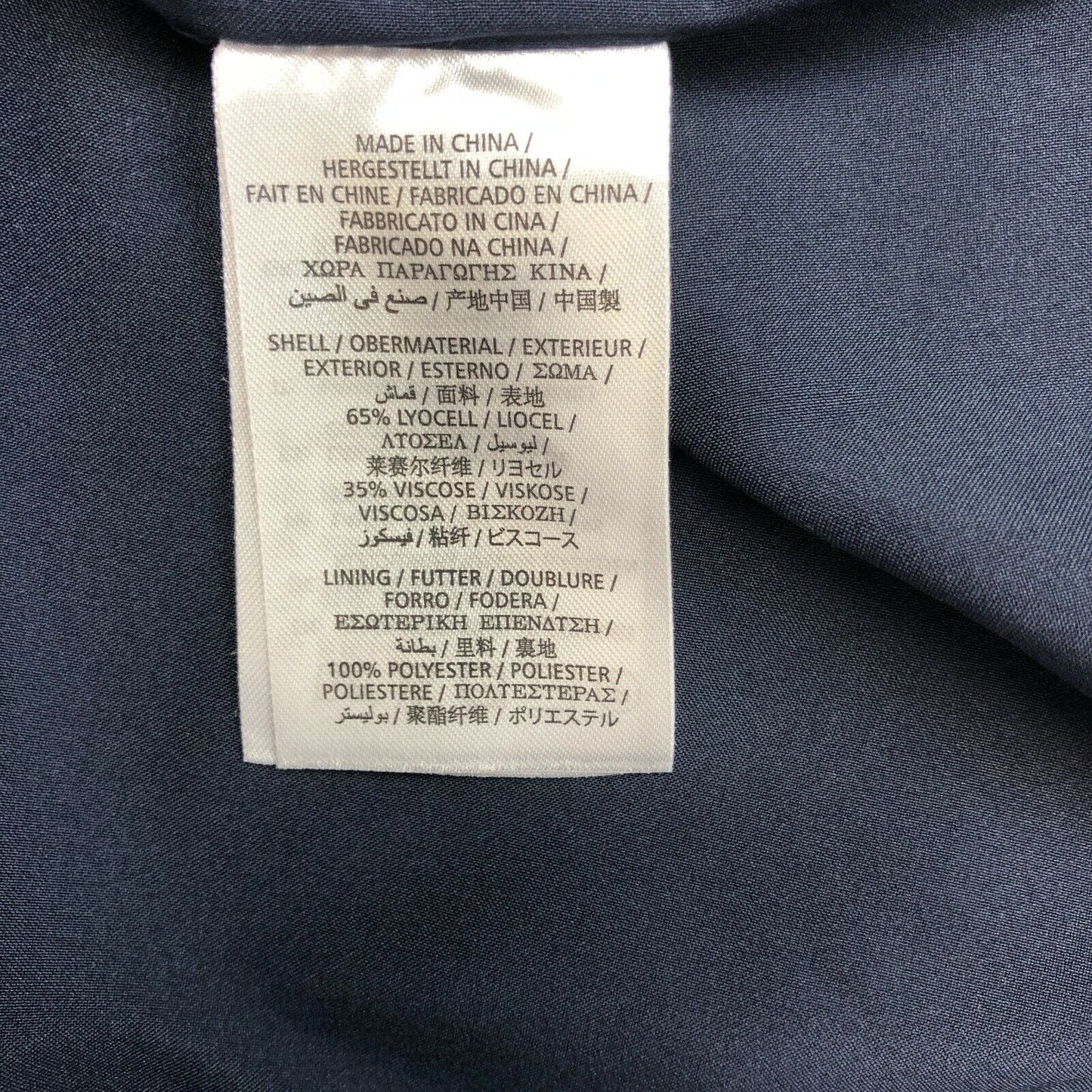 GANT Wickelkleid mit V-Ausschnitt, Marineblau, Größe EU 36, UK 10, US 6