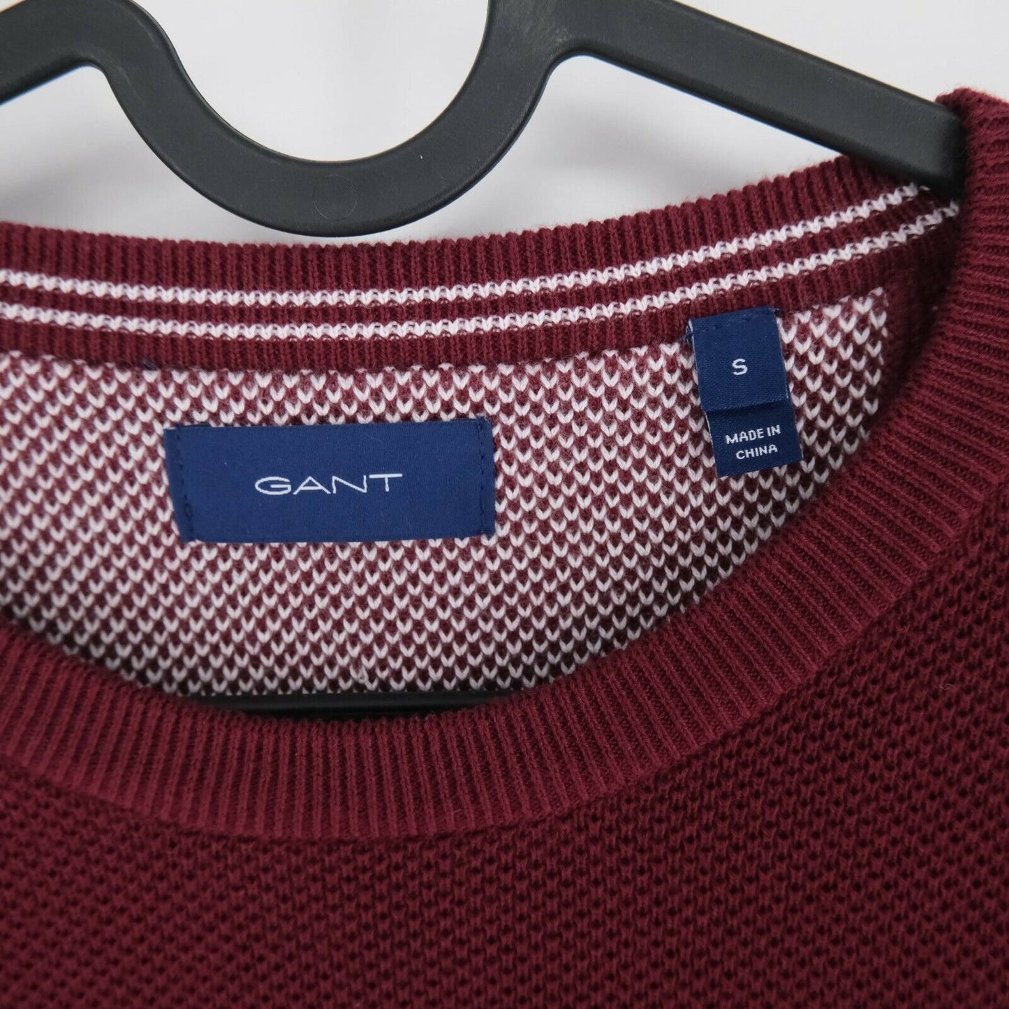 GANT Rouge Original Crew Neck Jumper Pull Taille S