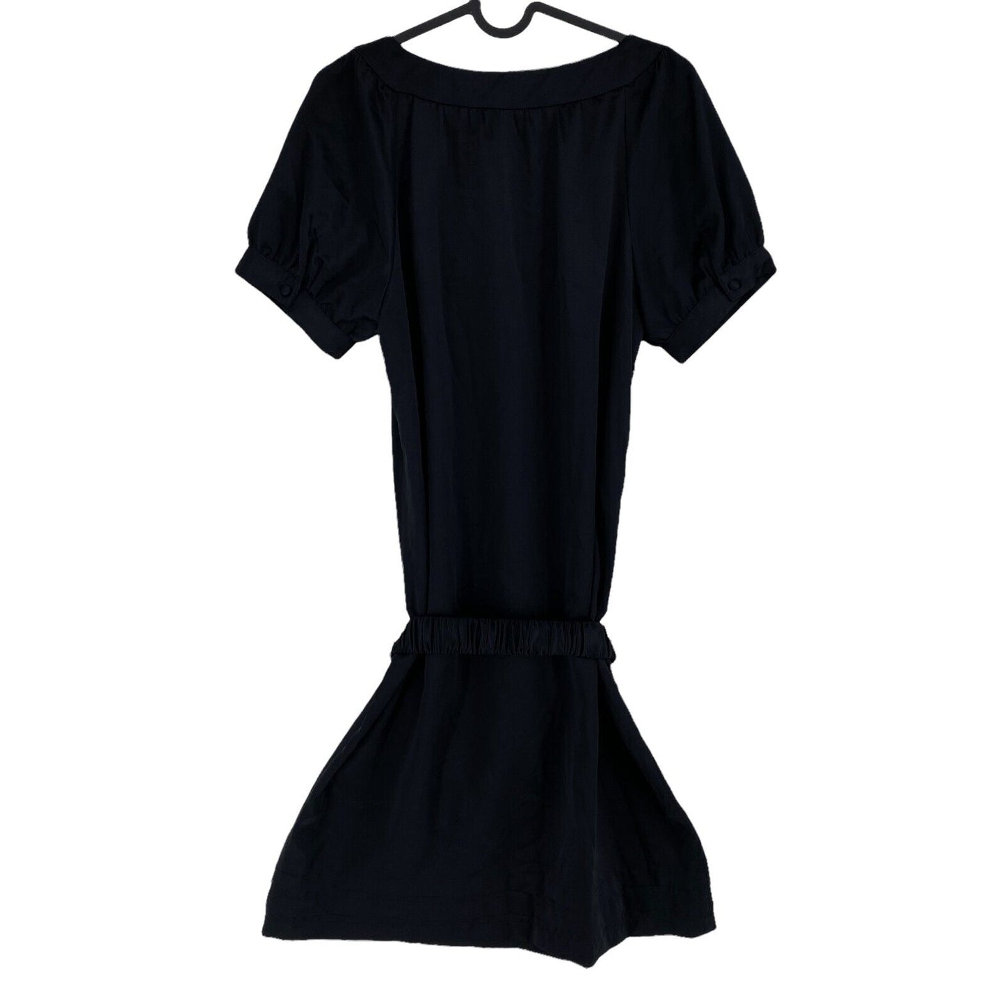 MEXX Black Short Sleeve Round Neck Belted Shift Dress Size EU 38 UK 10 US 8