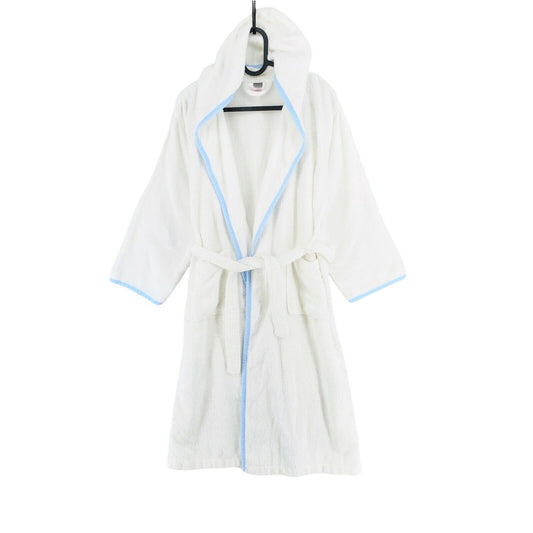 GANT White 100% Cotton Hooded Bath Robe Size 14 Years