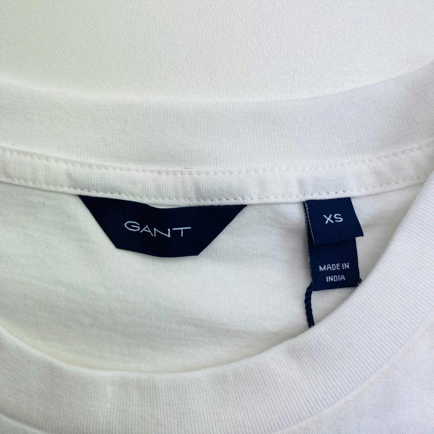 GANT T-shirt à col rond blanc Archive Shield taille XS