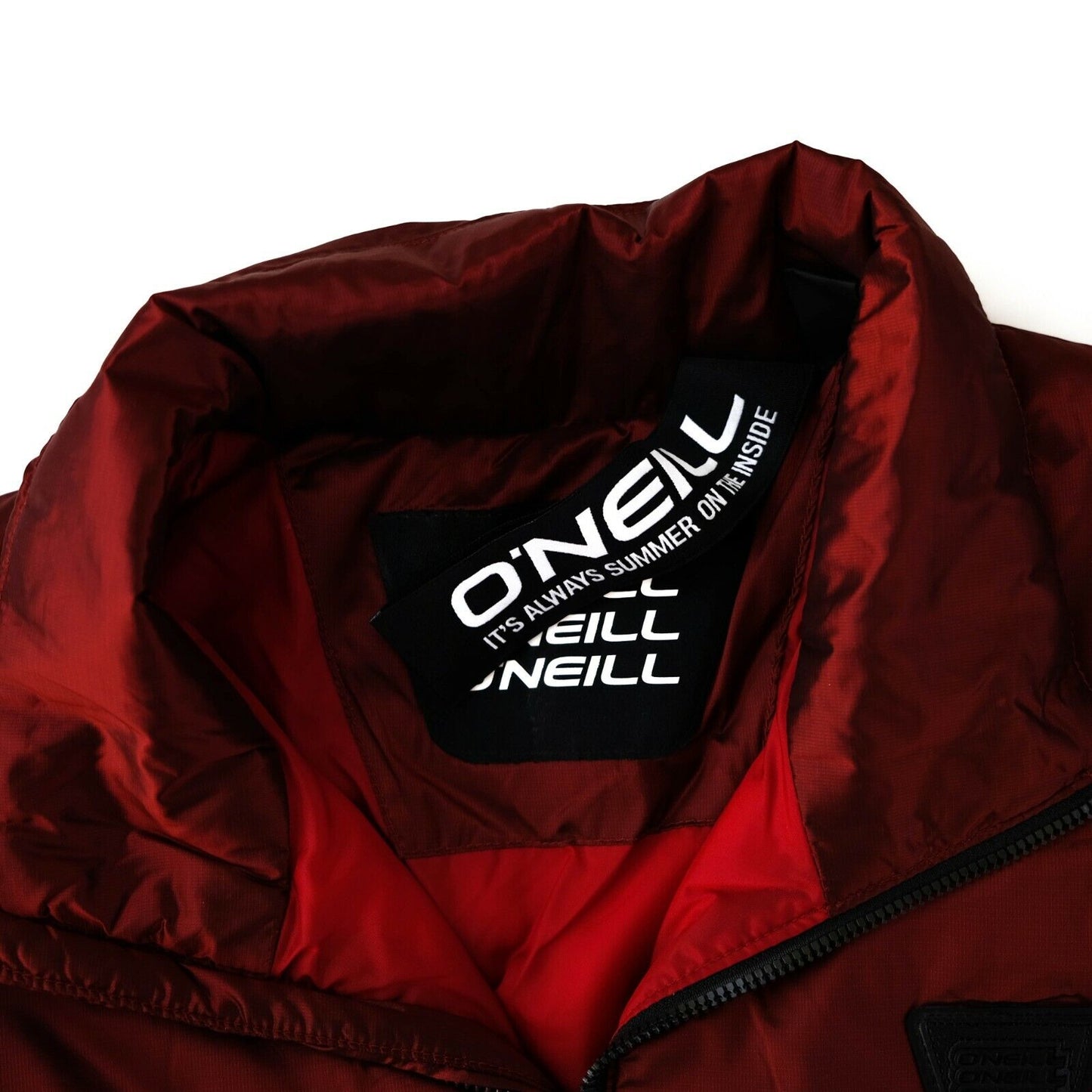 O'NEILL Horizon Insulator Red Grey Quilted Jacket Size M