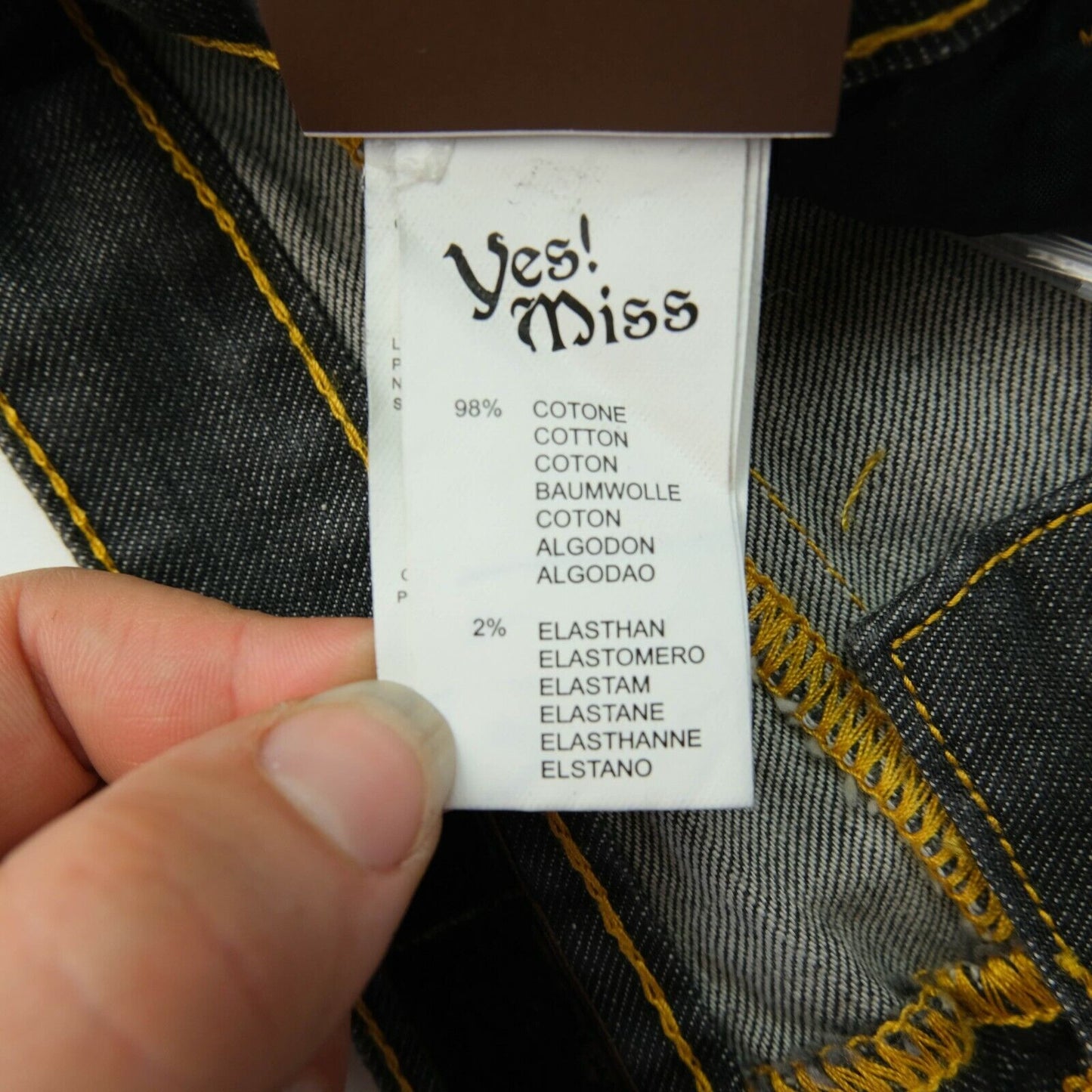 YES MISS Dark Grey Jeans Size S M