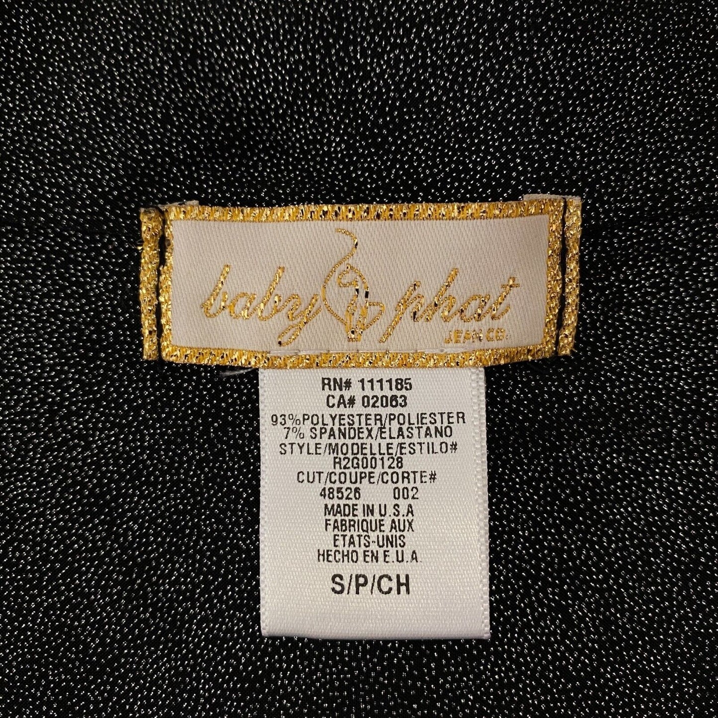 UVP 102 € BABY PHAT Schwarzes Etuikleid mit Pailletten und Rundhalsausschnitt, ärmellos, Größe S