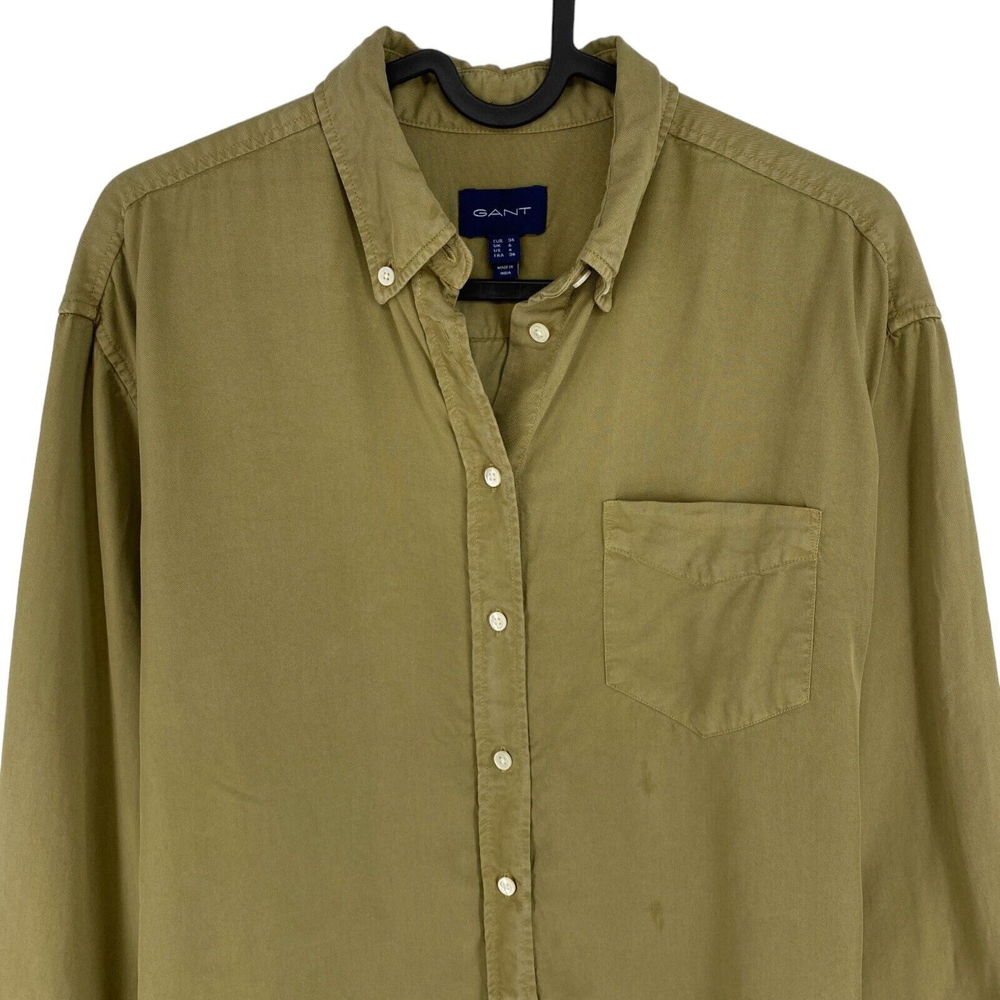 GANT Green Pure Prep Relaxed Shirt Size EU 34 UK 6 US 4