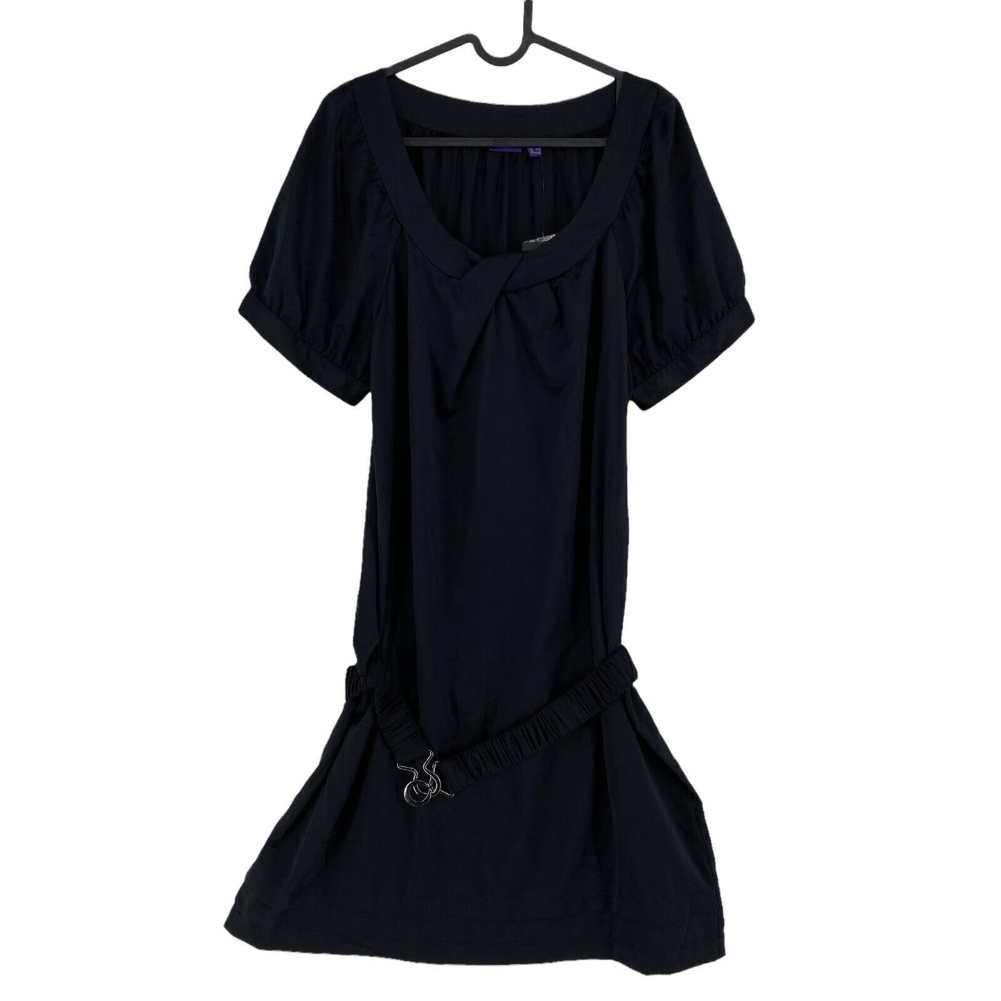 MEXX Black Round Neck Shift Dress Size EU 42 UK 16 US 14