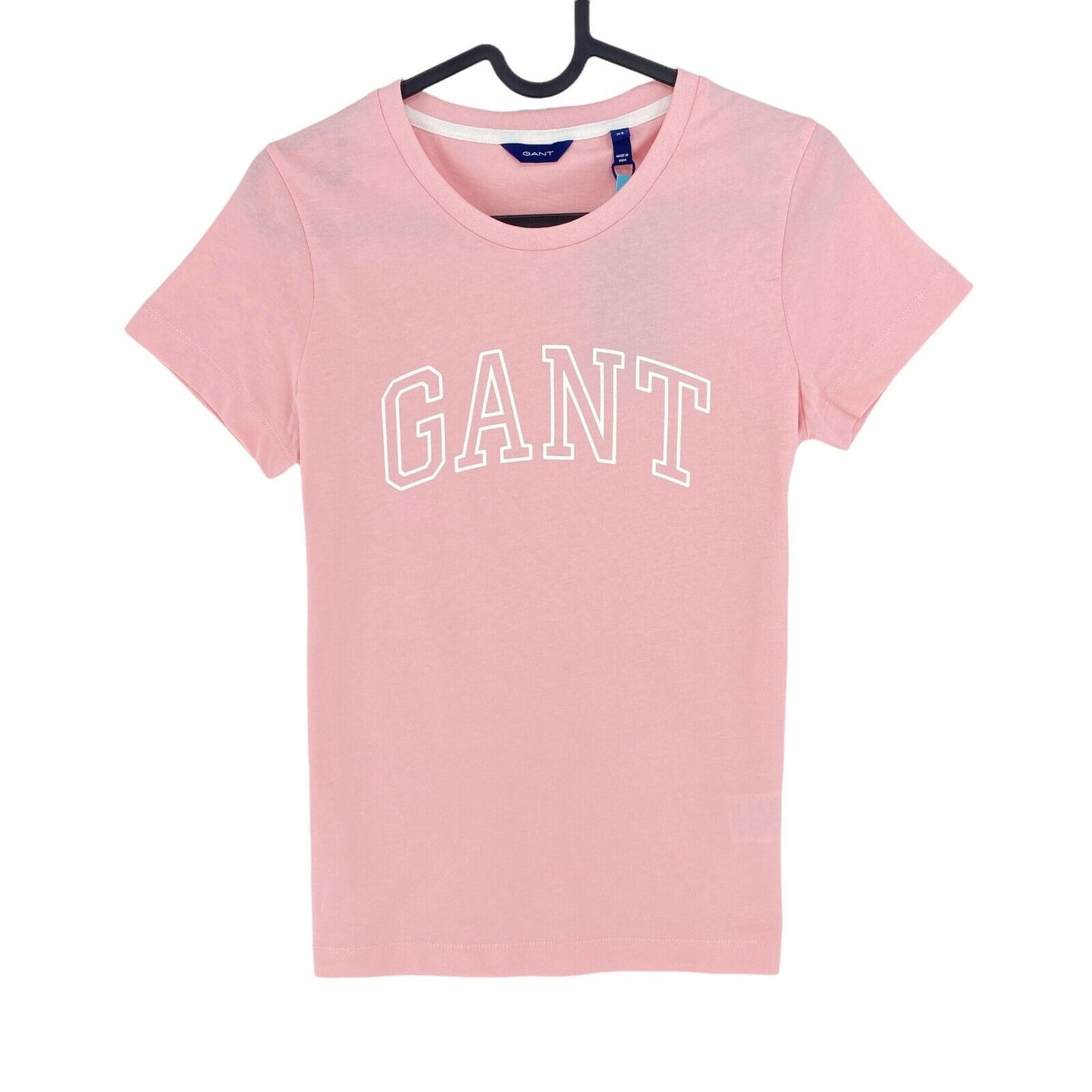 GANT Pink Arch Logo Crew Neck T Shirt Size XS