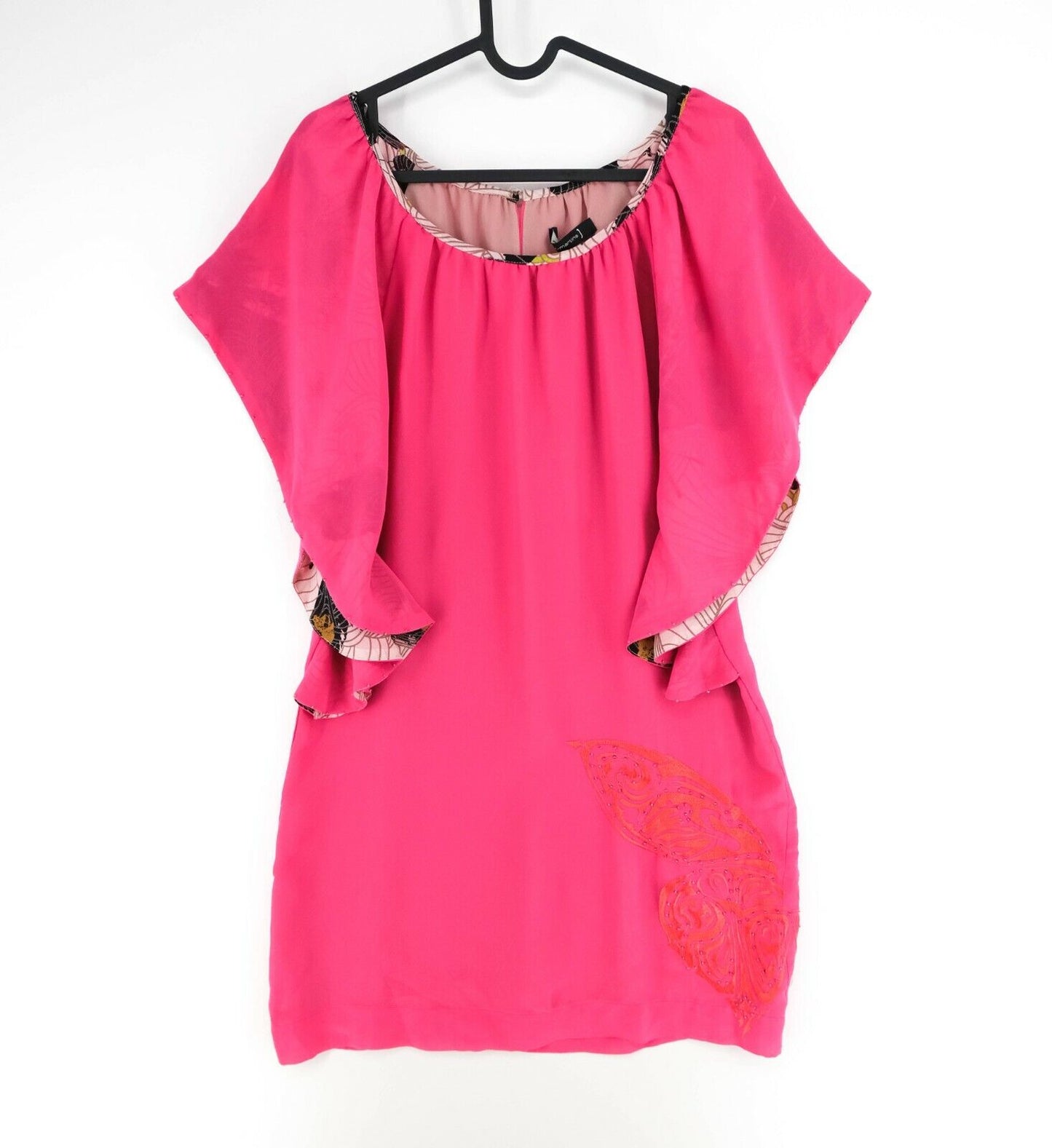 ST-MARTINS Pink Crew Neck A Line Dress Size 38