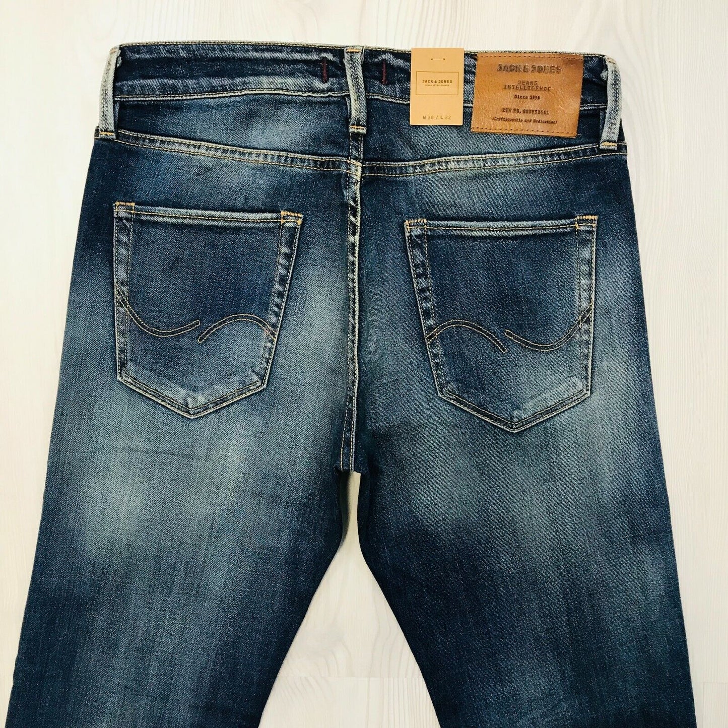 Jack &amp; Jones Herren Jeans MIKE Comfort Fit Regular Rise Blau Größe W30 L32