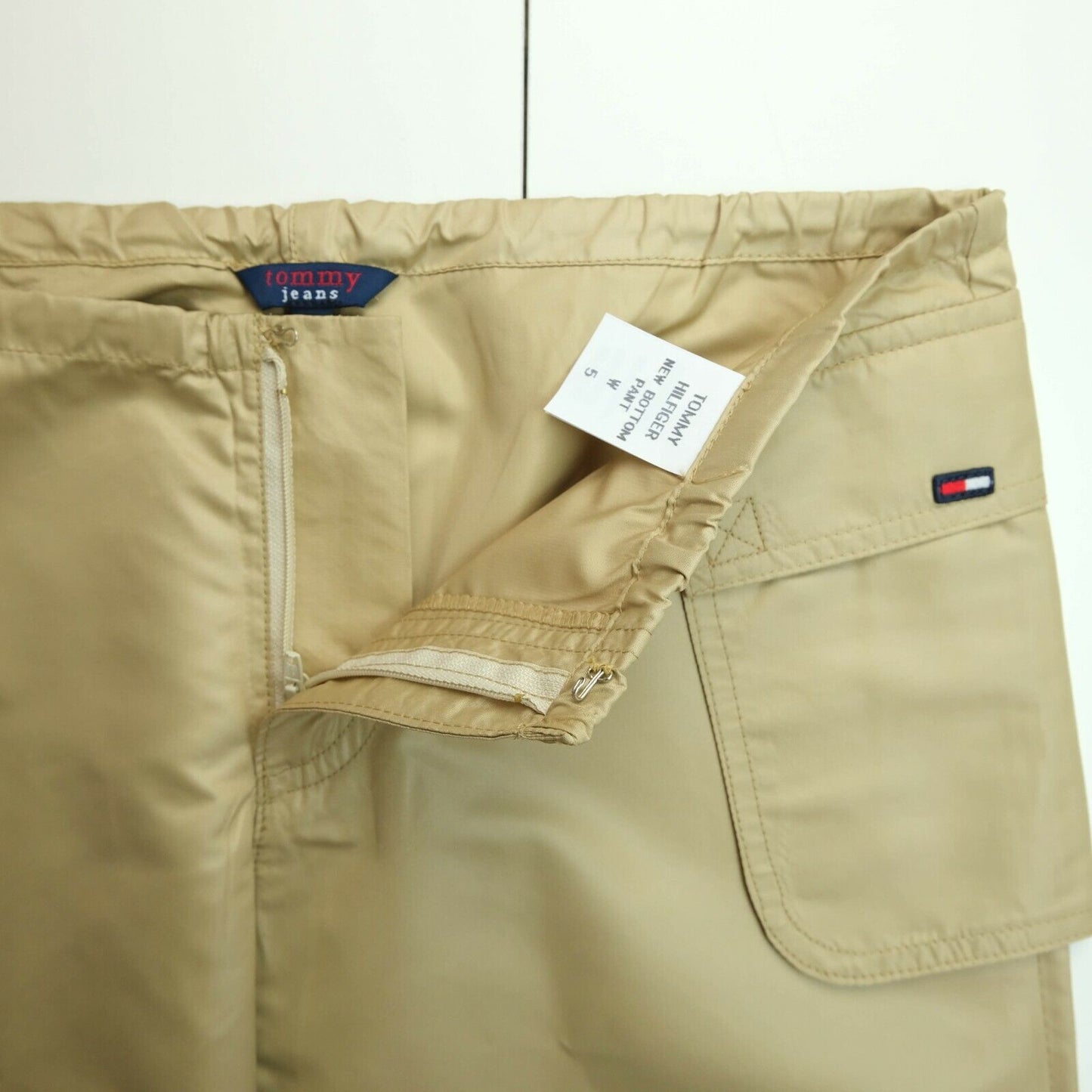 TOMMY HILFIGER Light Brown Boot Cut Pants Trousers Size 5 W27