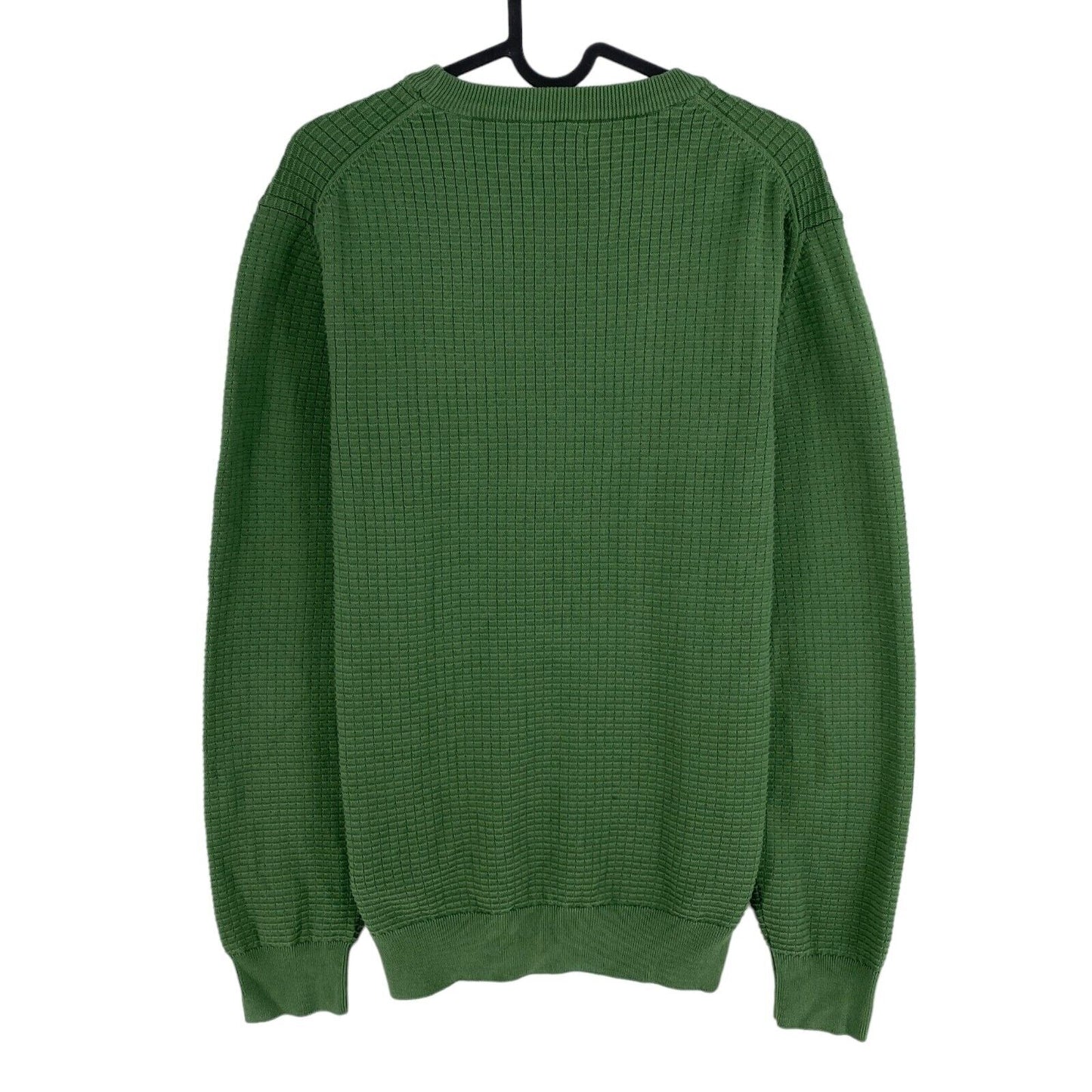 GANT Green Cotton Texture Crew Neck Sweater Pullover Size M