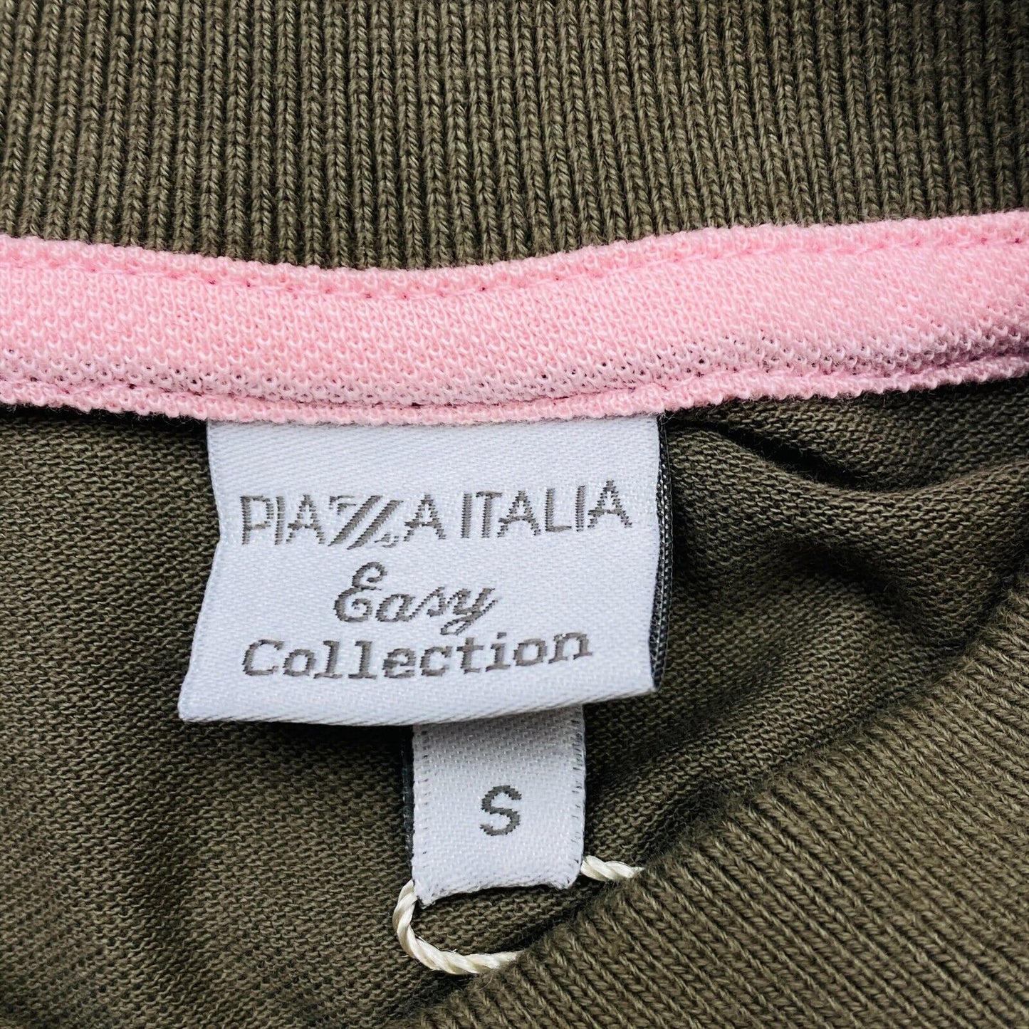 PIAZZA ITALIA Poloshirt mit Kragen, kurzärmlig, 100 % Baumwolle, Braun, Größe S