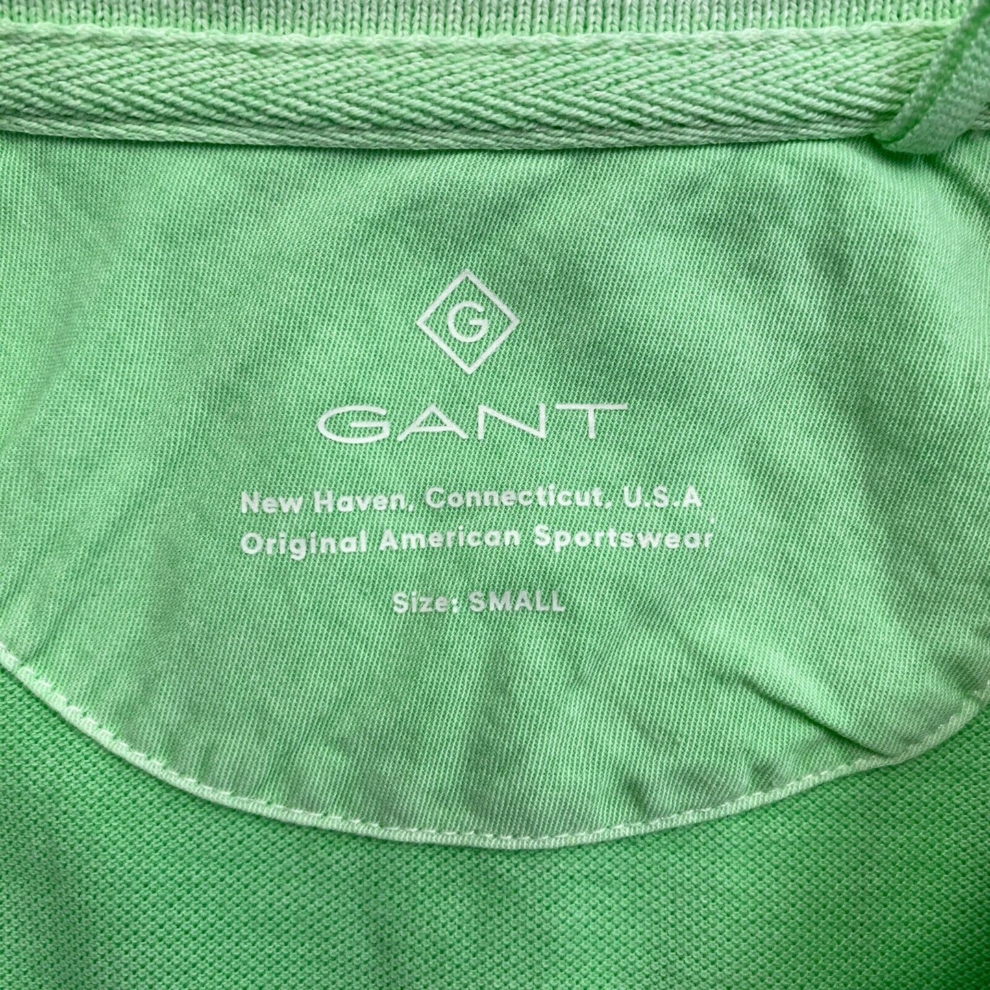 GANT Women Green Sun Faded Polo Shirt Size S