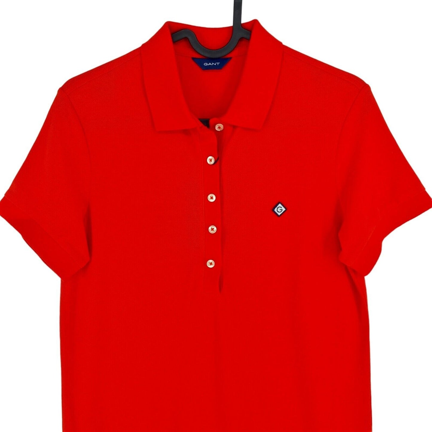 GANT Rotes Piqué-Poloshirtkleid, Größe XS